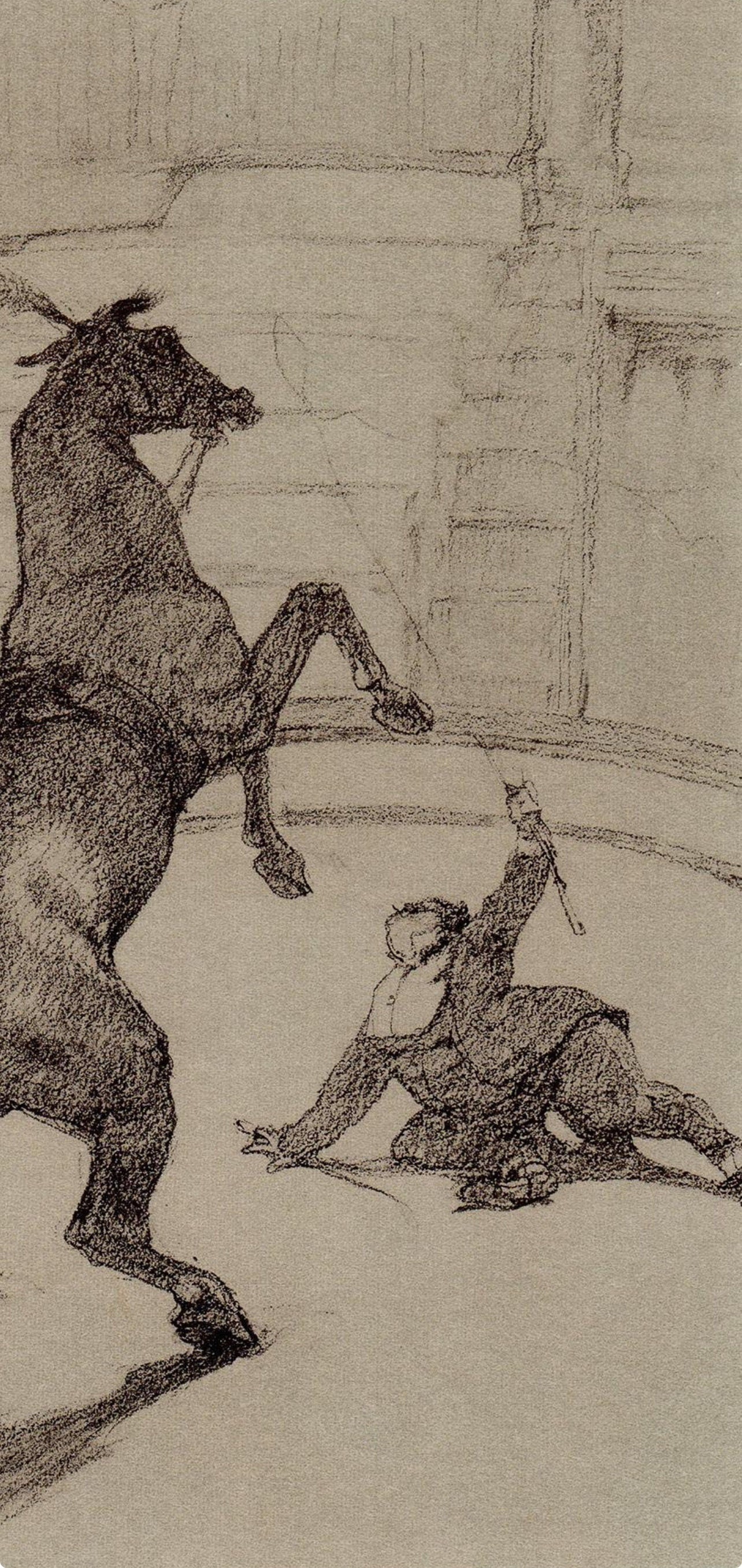 Henri de Toulouse-Lautrec, Cheval pointant, The Circus by Toulouse-Lautrec, Limited Edition Lithograph