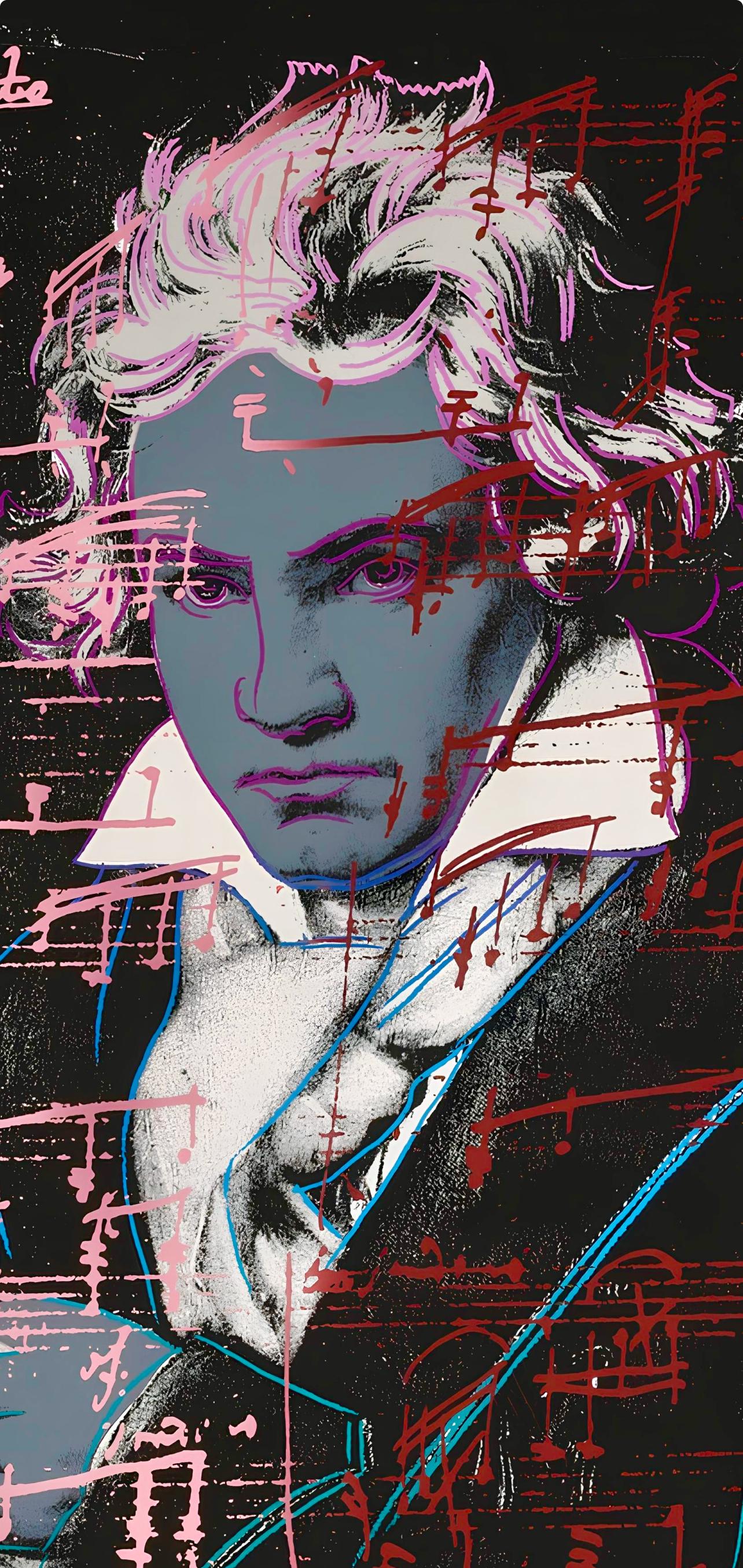 Andy Warhol, Beethoven, nº391, Official Limited Edition, Sunday B. Morning, Silkscreen