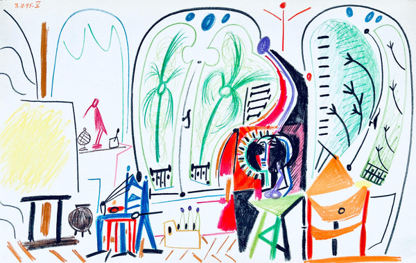 Pablo Picasso, Composition (Cramer 101), Carnet de la Californie, Limited Edition Lithograph