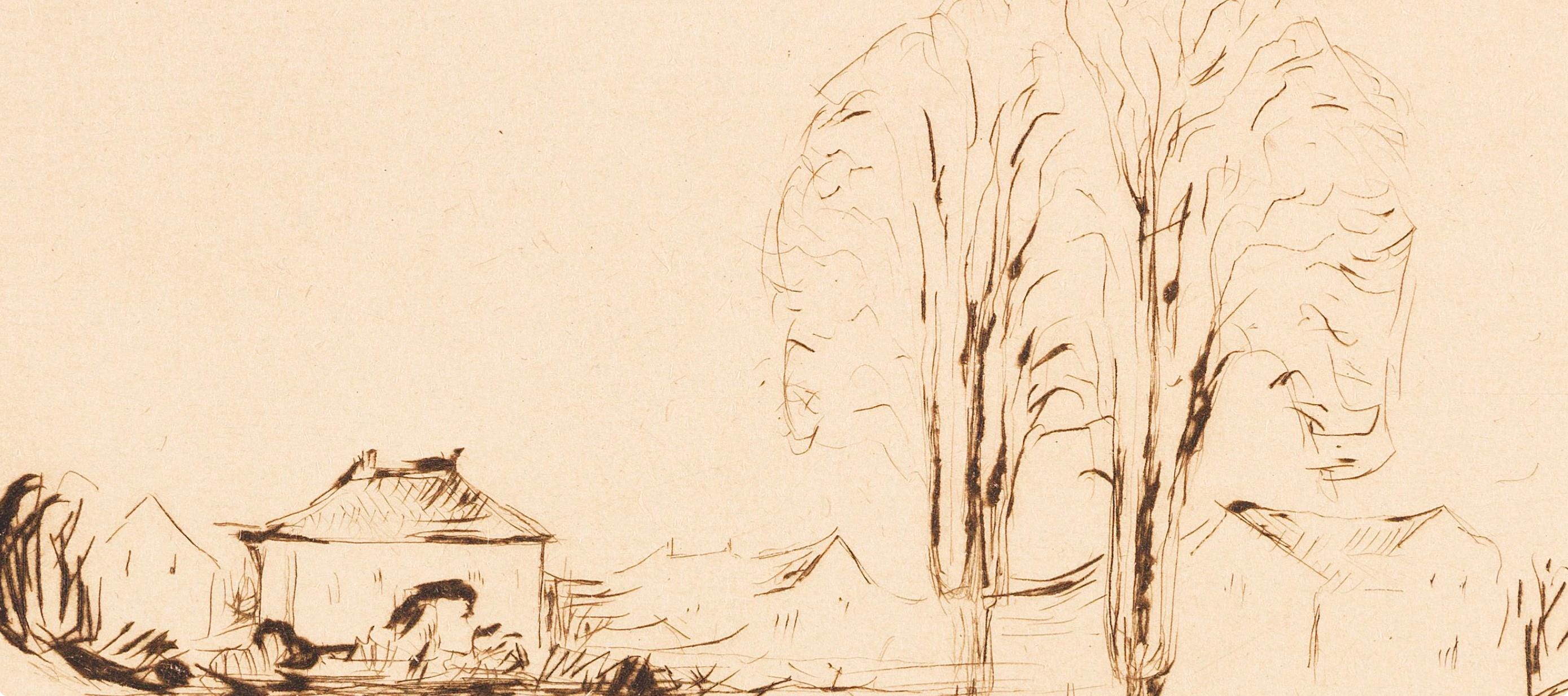 Edvard Munch, Fra Åsgårdstrand (Schiefler 260; Woll 289), Limited Edition Etching