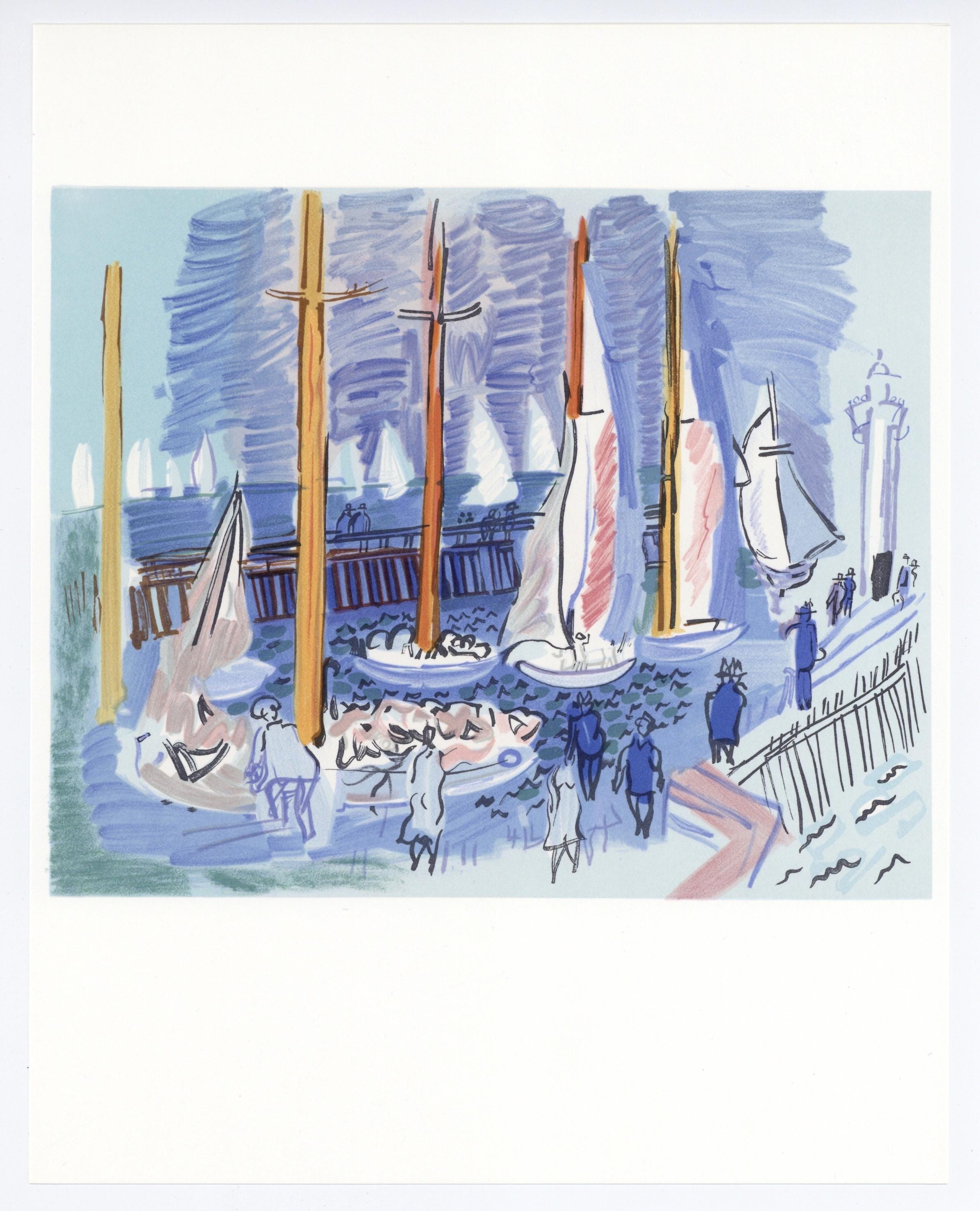 Raoul Dufy, Régates, Lettre à mon peintre Raoul Dufy, Limited Edition Lithograph