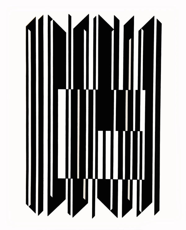 Victor Vasarely, Composition, Linéaires, Limited Edition Héliogravure