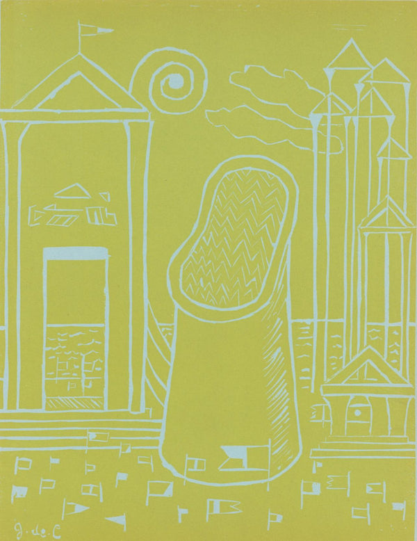 Giorgio De Chirico, Composition, XXe siècle, Limited Edition Linocut