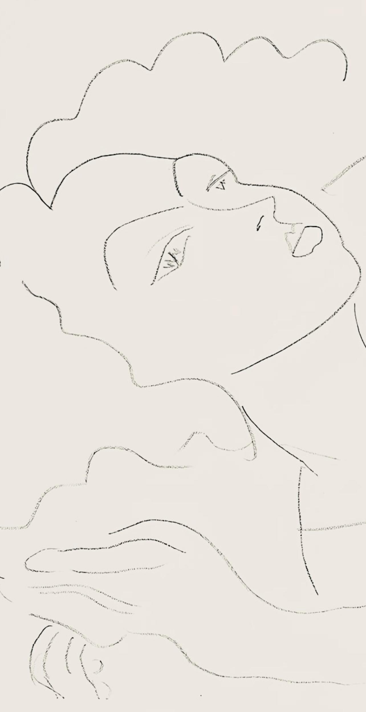 Henri Matisse, Série F, var. 8 (Duthuit 9), Henri Matisse, Dessins, Thèmes et variations, Limited Edition Lithograph