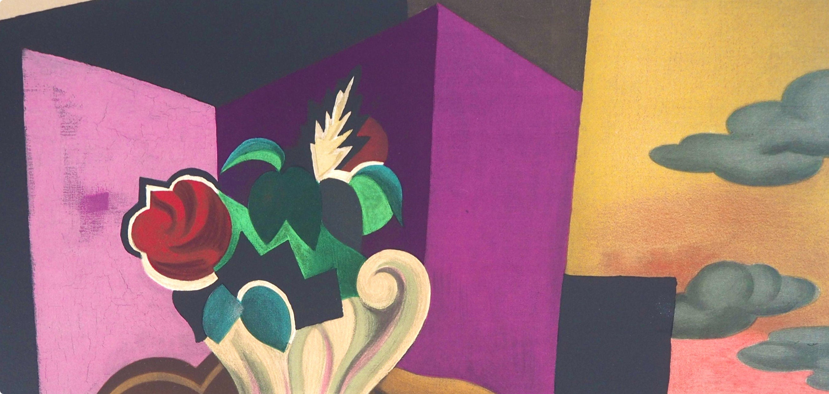 Roger de La Fresnaye, La table Louis-Philippe, Roger de La Fresnaye, Collection Pierre Lévy, Limited Edition Lithograph