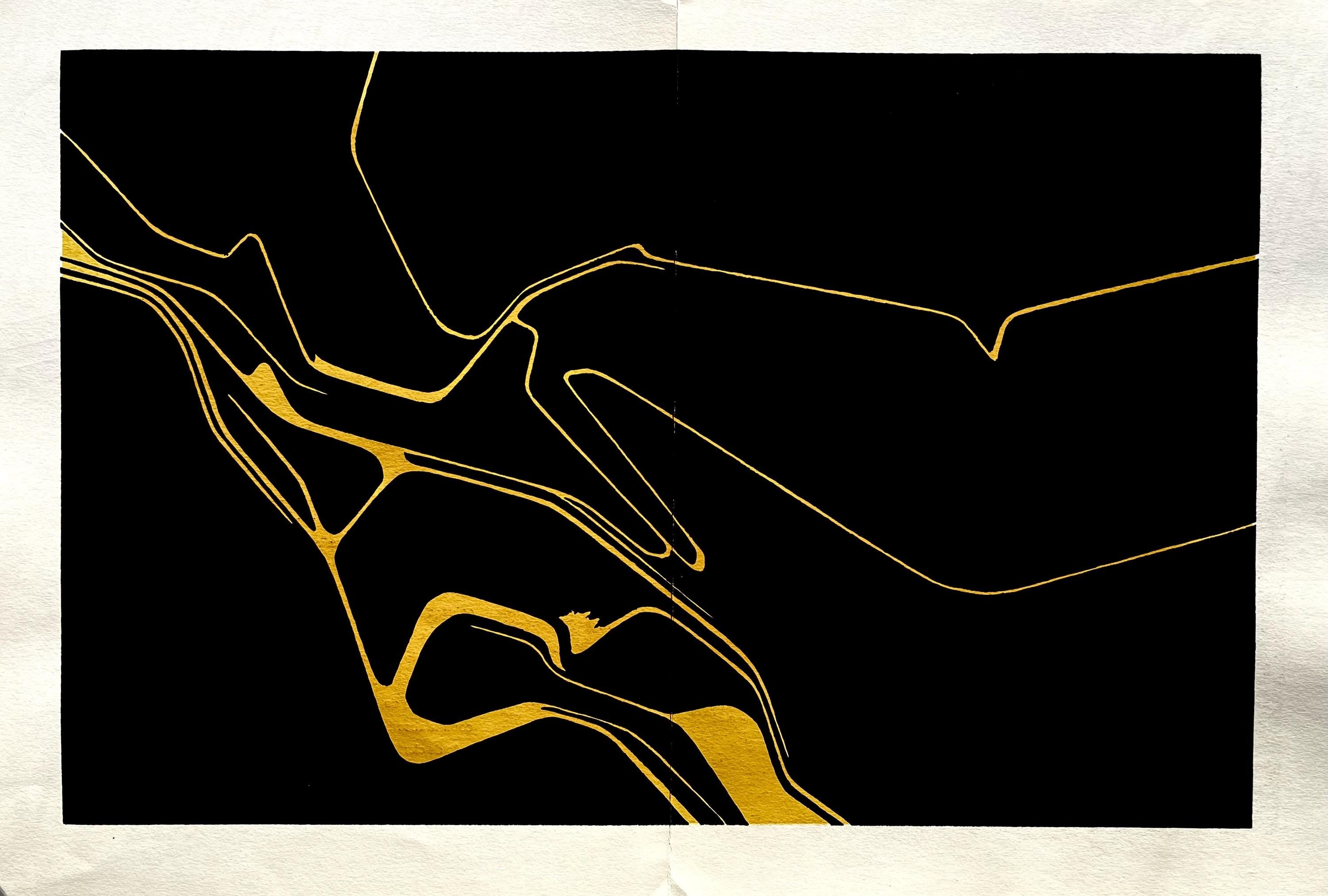 Pablo Palazuelo, Composition, Derrière le miroir, Limited Edition Lithograph