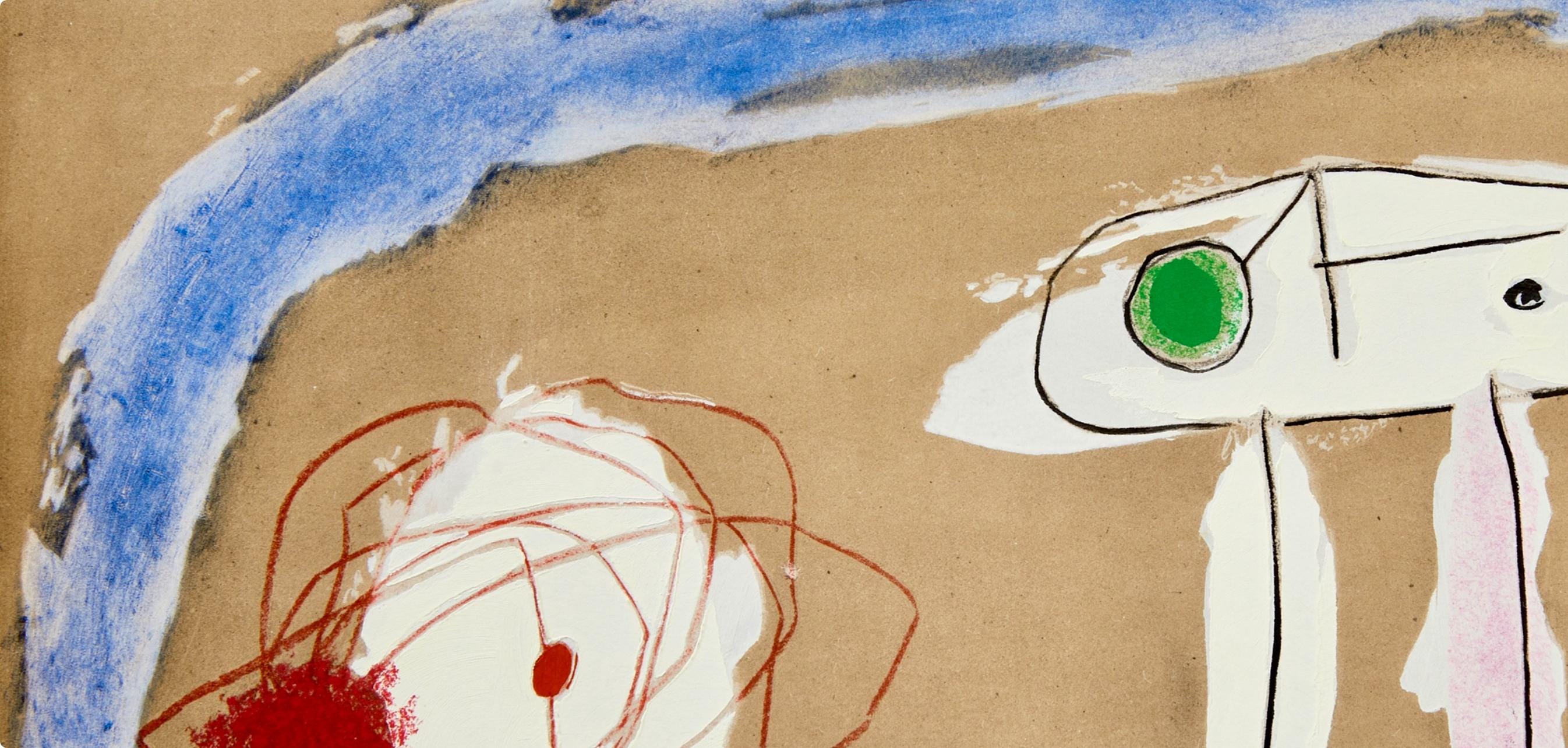 Joan Miró, Composition (Cramer 103; Mourlot 382-383), Miró Cartones 1956-1965, Limited Edition Lithograph