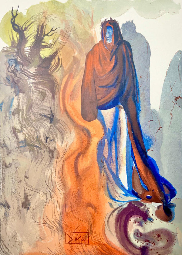 Salvador Dali, Hölle XXXIV (Field 189-200; Michler/Löpsinger 1039-1138), Die Göttliche Komödie, Signed, Limited Edition Woodcut