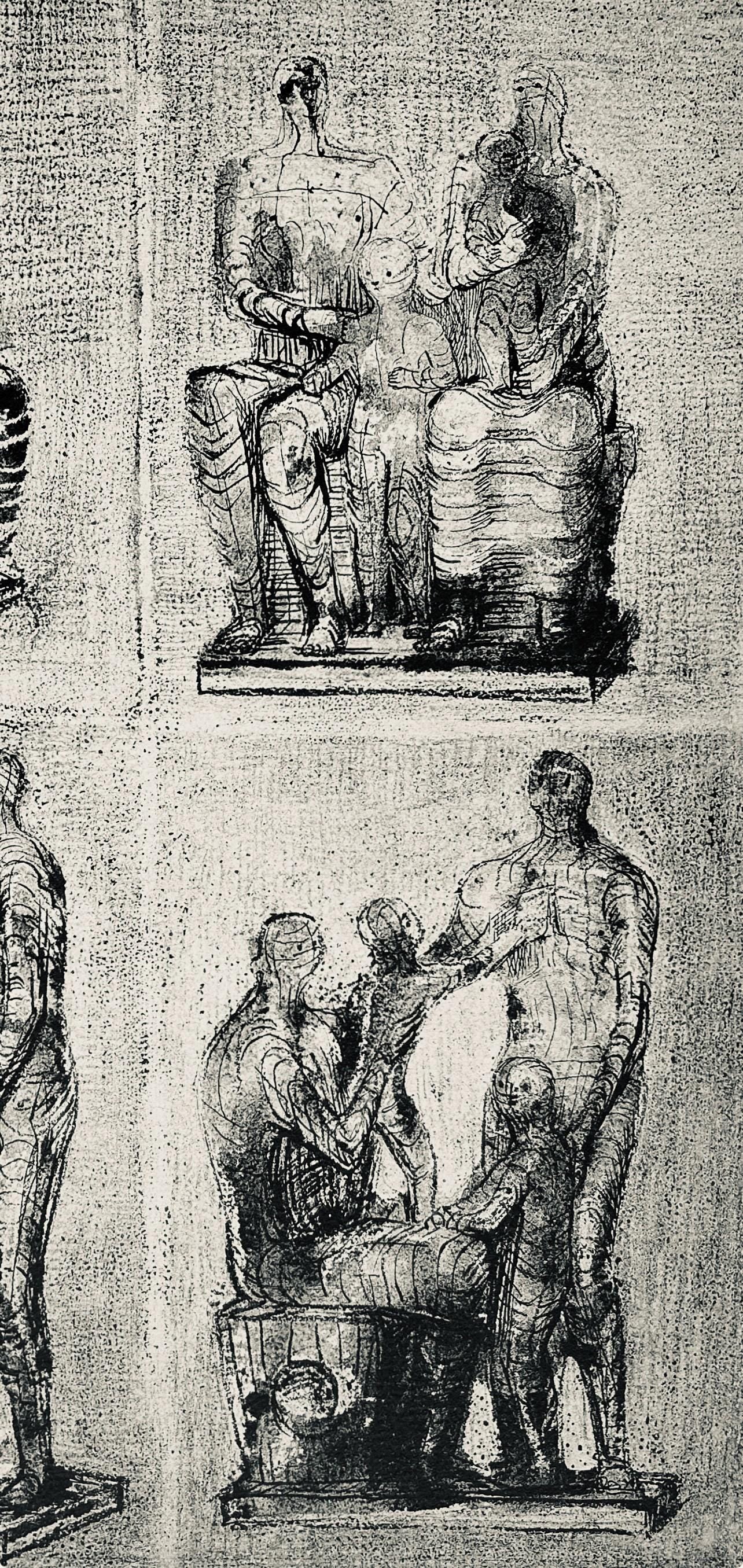 Henry Moore, Family Groups, The Drawings of Henry Moore, Limited Edition Lithograph