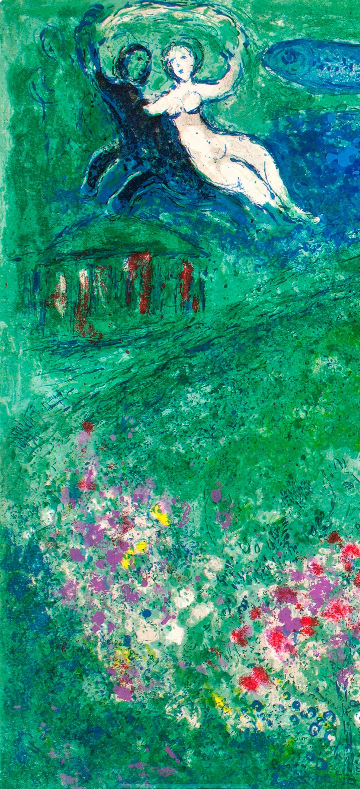 Marc Chagall, Le Verger, Daphnis et Chloé, Limited Edition Héliogravure