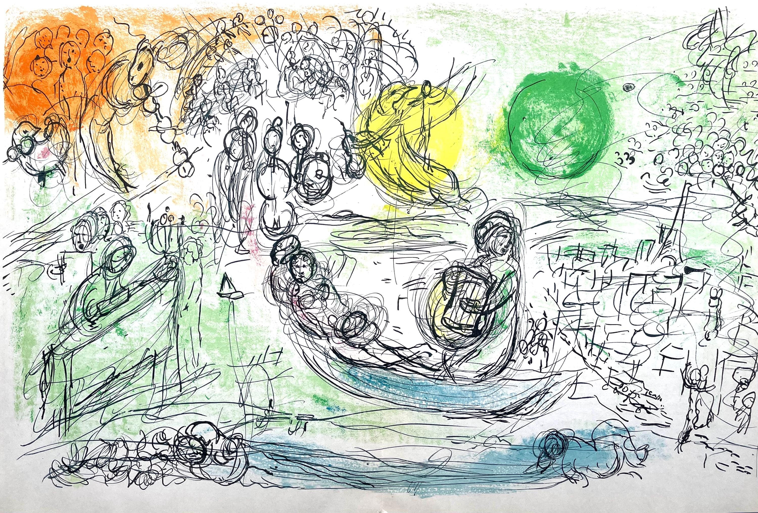 Marc Chagall, Composition (Cramer 33; Mourlot 176), Derrière le miroir, Limited Edition Lithograph