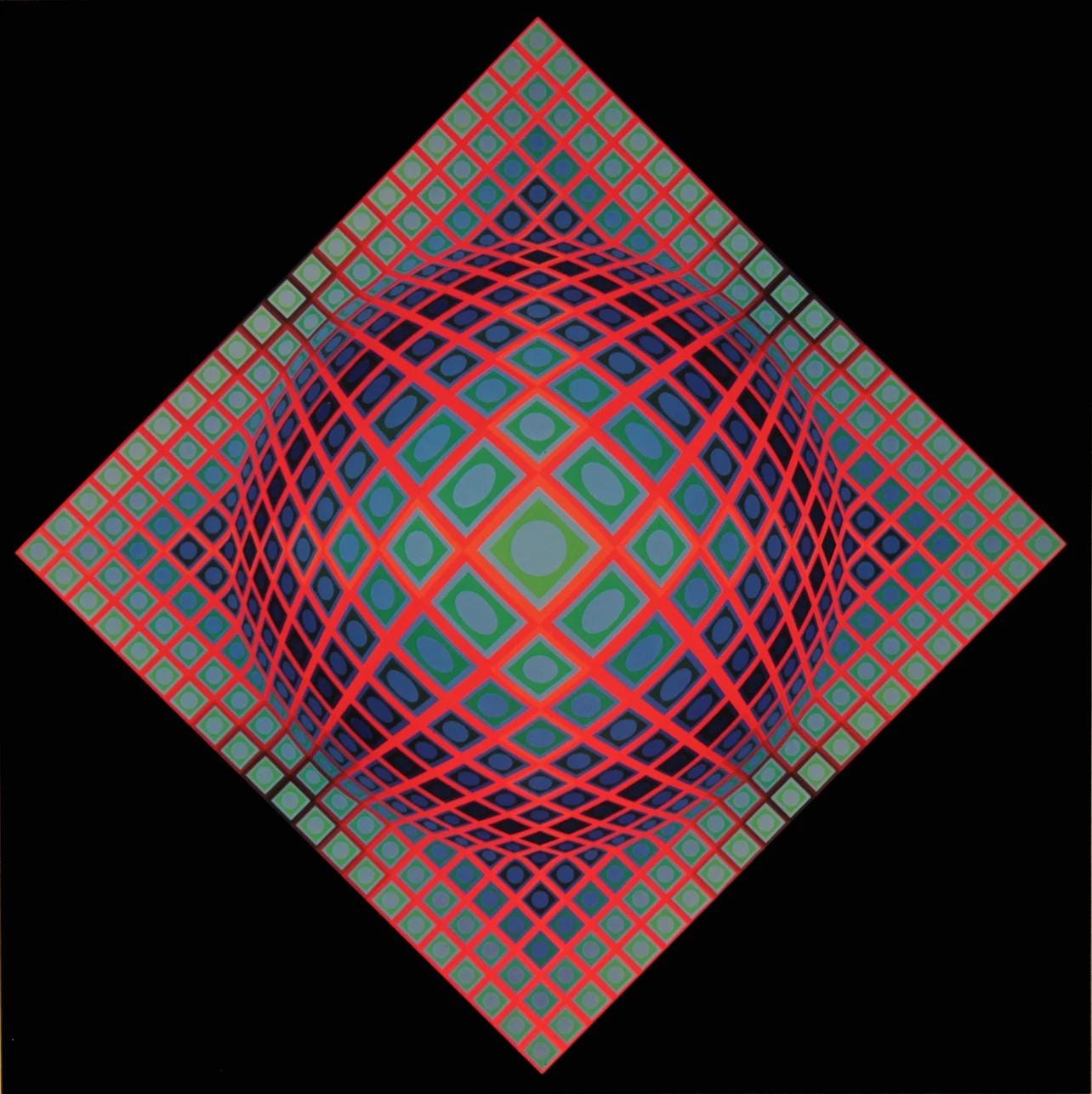 Victor Vasarely, Composition, Vega, Limited Edition Héliogravure