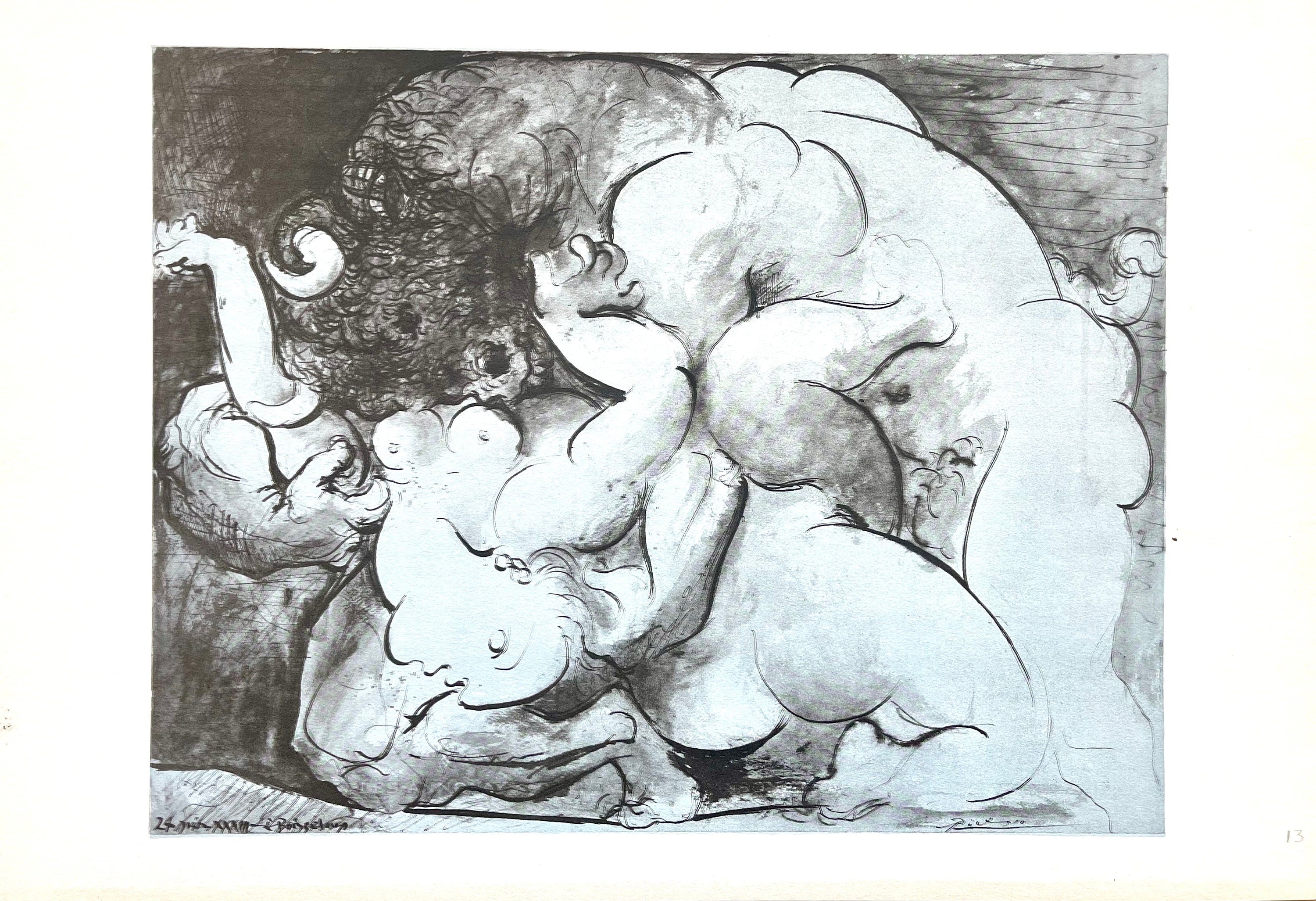 Pablo Picasso, Minotaur (Orozco 95), Picasso: Fifteen Drawings, Limited Edition Lithograph