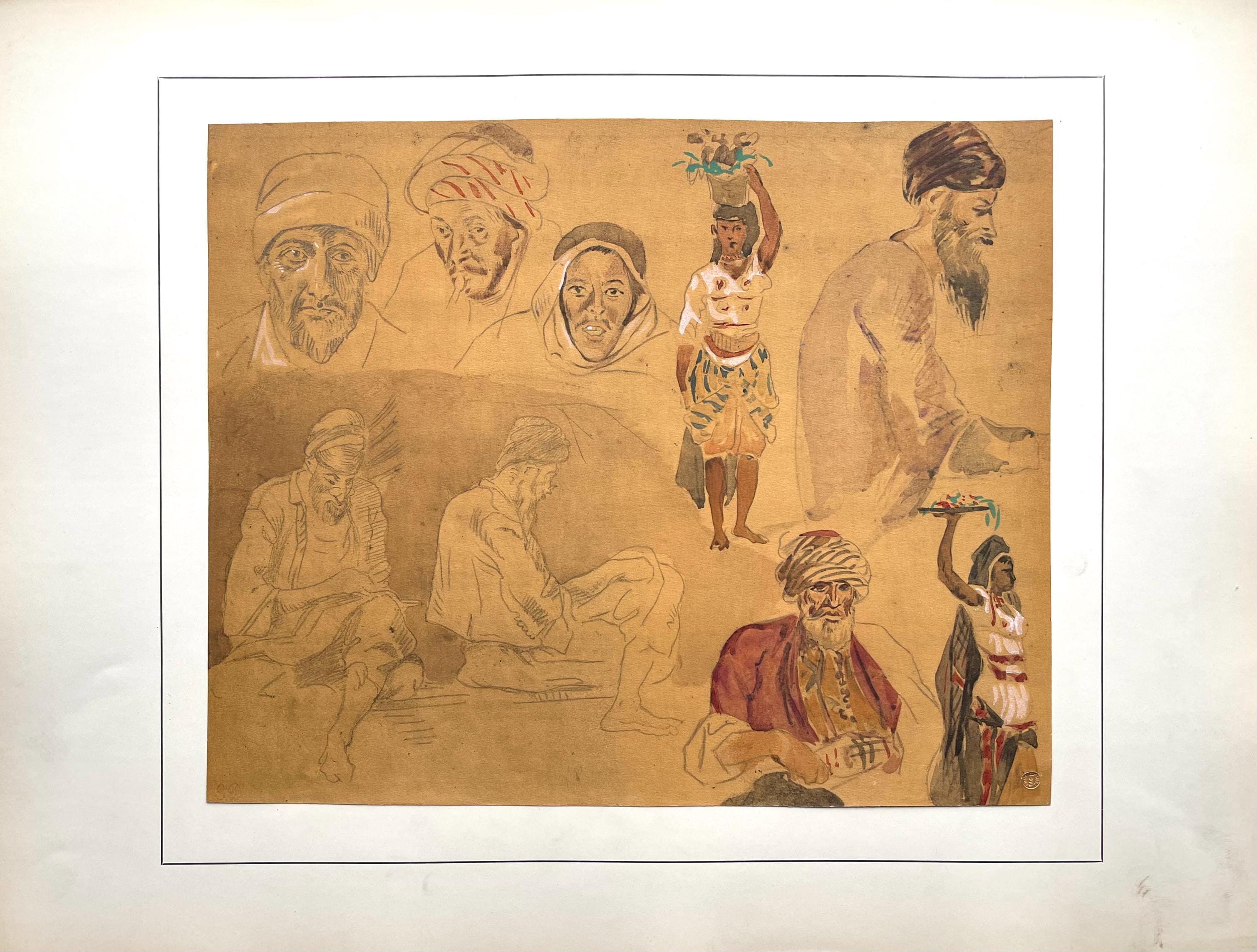 Eugène Delacroix, Composition, Trente et un Dessins et Aquarelles du Maroc, Limited Edition Lithograph