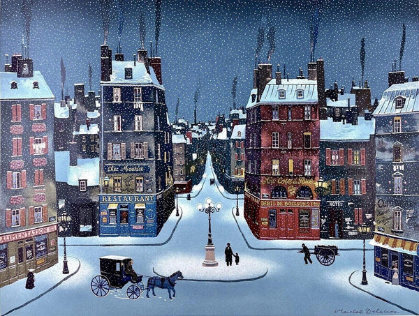 Michel Delacroix, Nuit de décembre, Limited Edition Lithograph