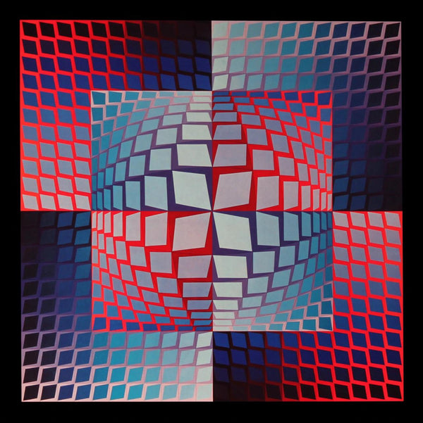 Victor Vasarely, Composition, Progressions I, Limited Edition Héliogravure