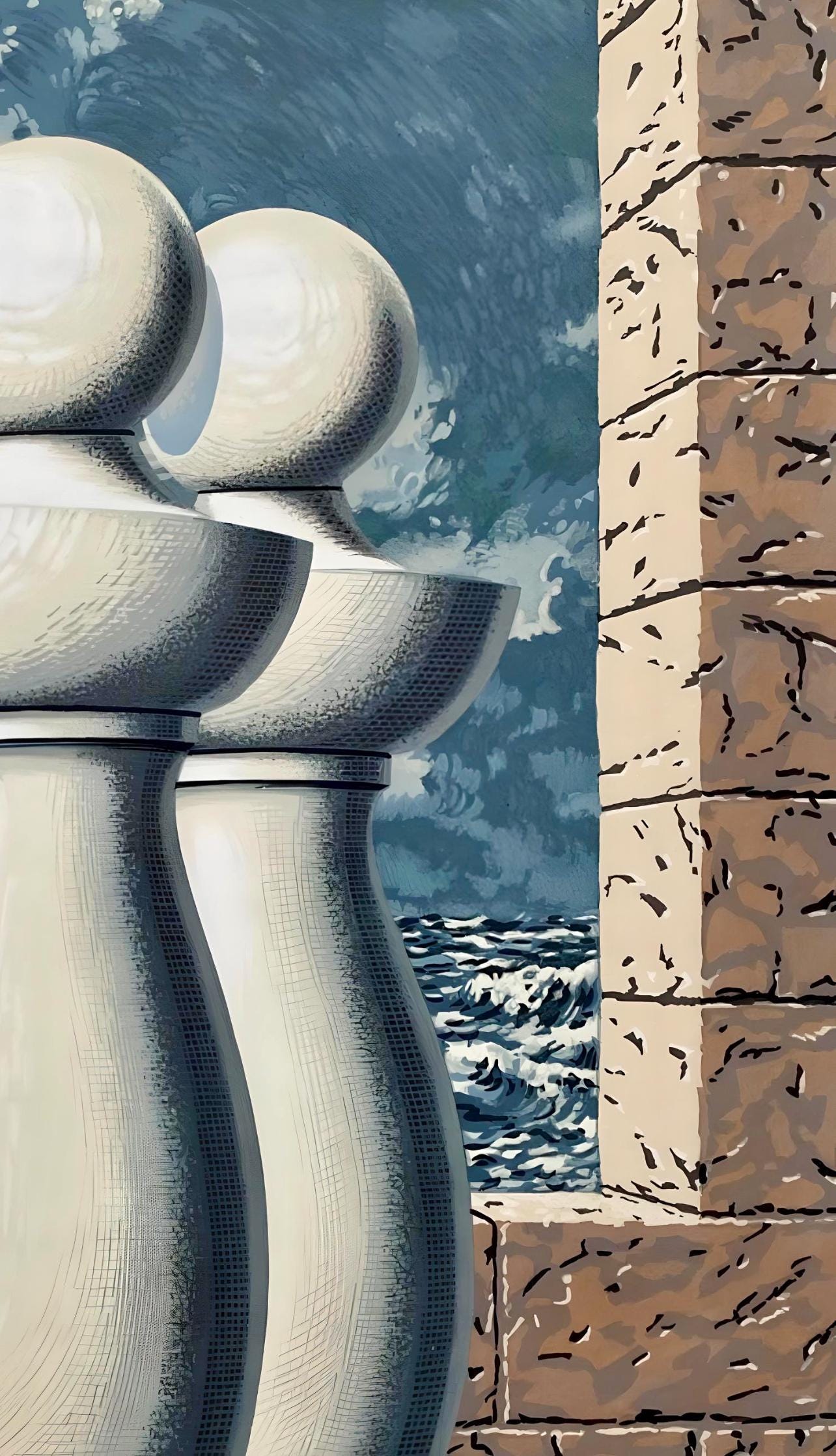René Magritte, La Traversée Difficile, Les Enfants Trouvés de Magritte, Limited Edition Lithograph