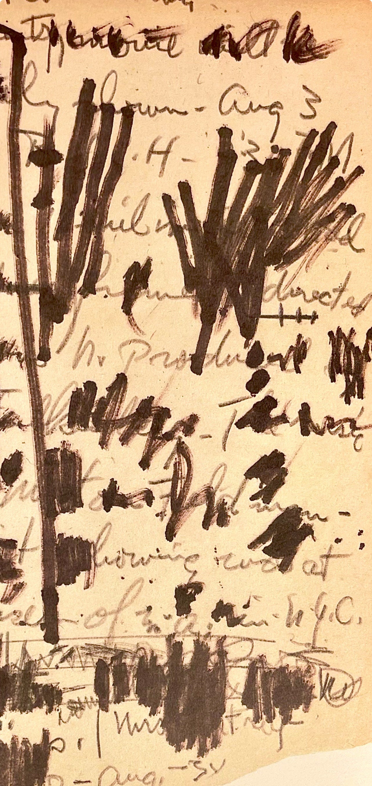 Jackson Pollock, Composition, Jackson Pollock, The Last Sketchbook, Limited Edition Lithograph