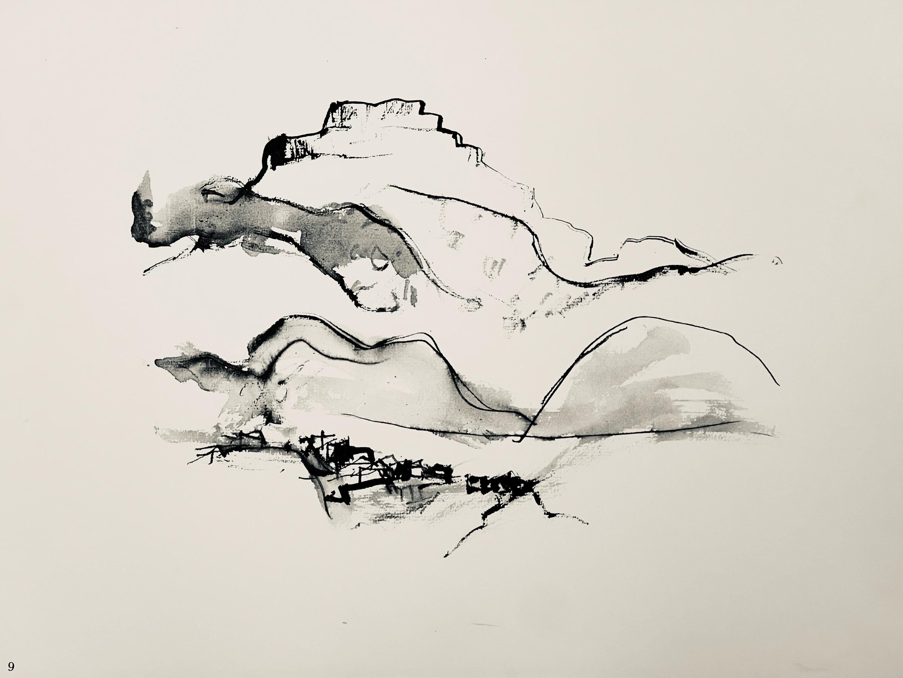 Abraham Rattner, Page from travel notebook, Limited Edition Lithograph