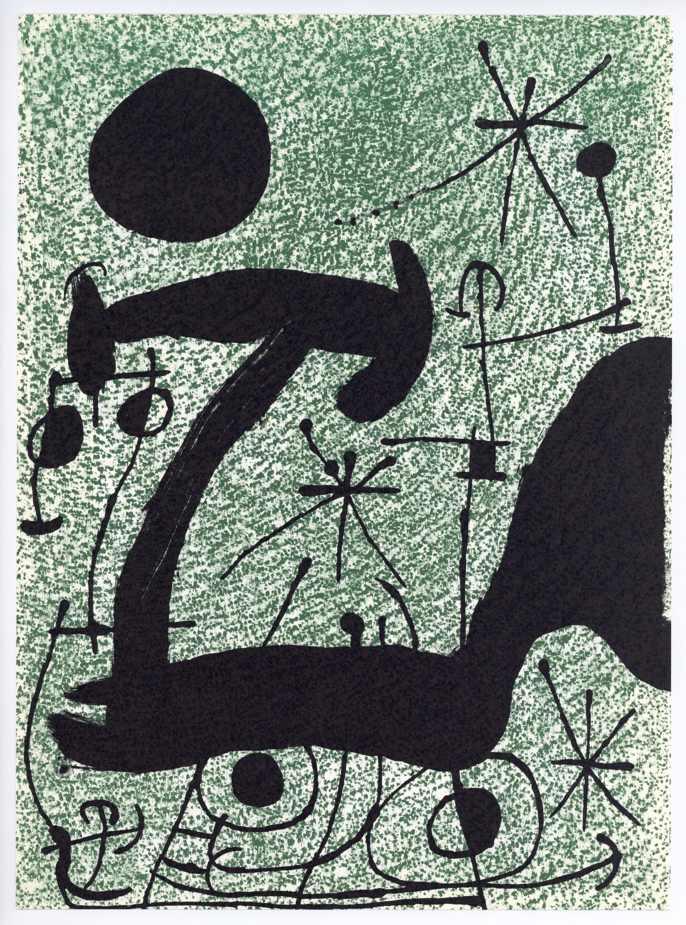 Joan Miró, Composition (Cramer 112; Mourlot 439-442), Derrière le miroir, Limited Edition Lithograph