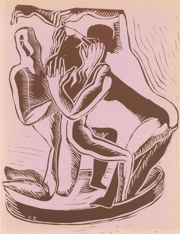 Ossip Zadkine, Composition, XXe siècle, Limited Edition Linocut