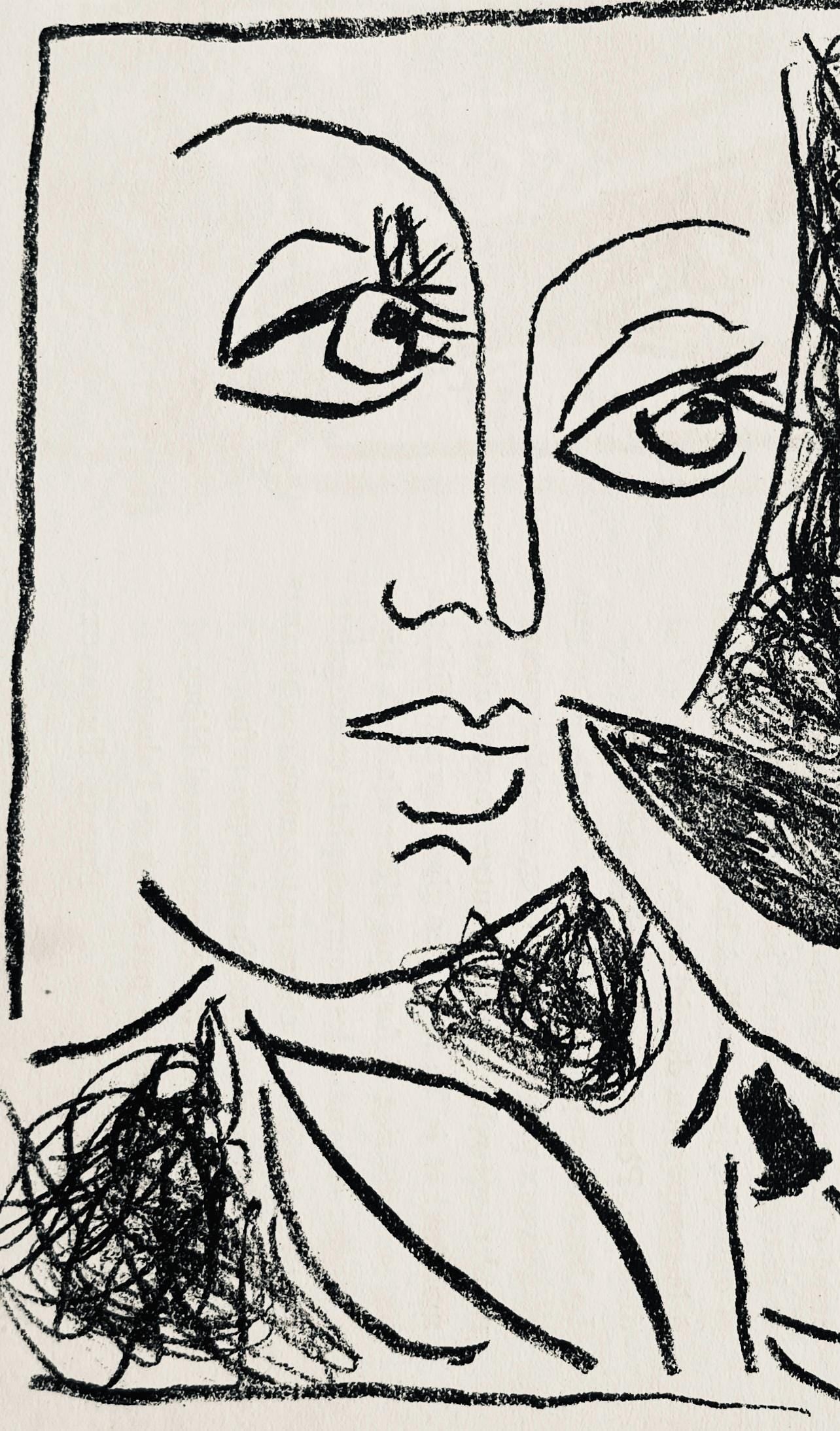 André Marchand, Composition, pierre ã feu provence noire, Limited Edition Lithograph