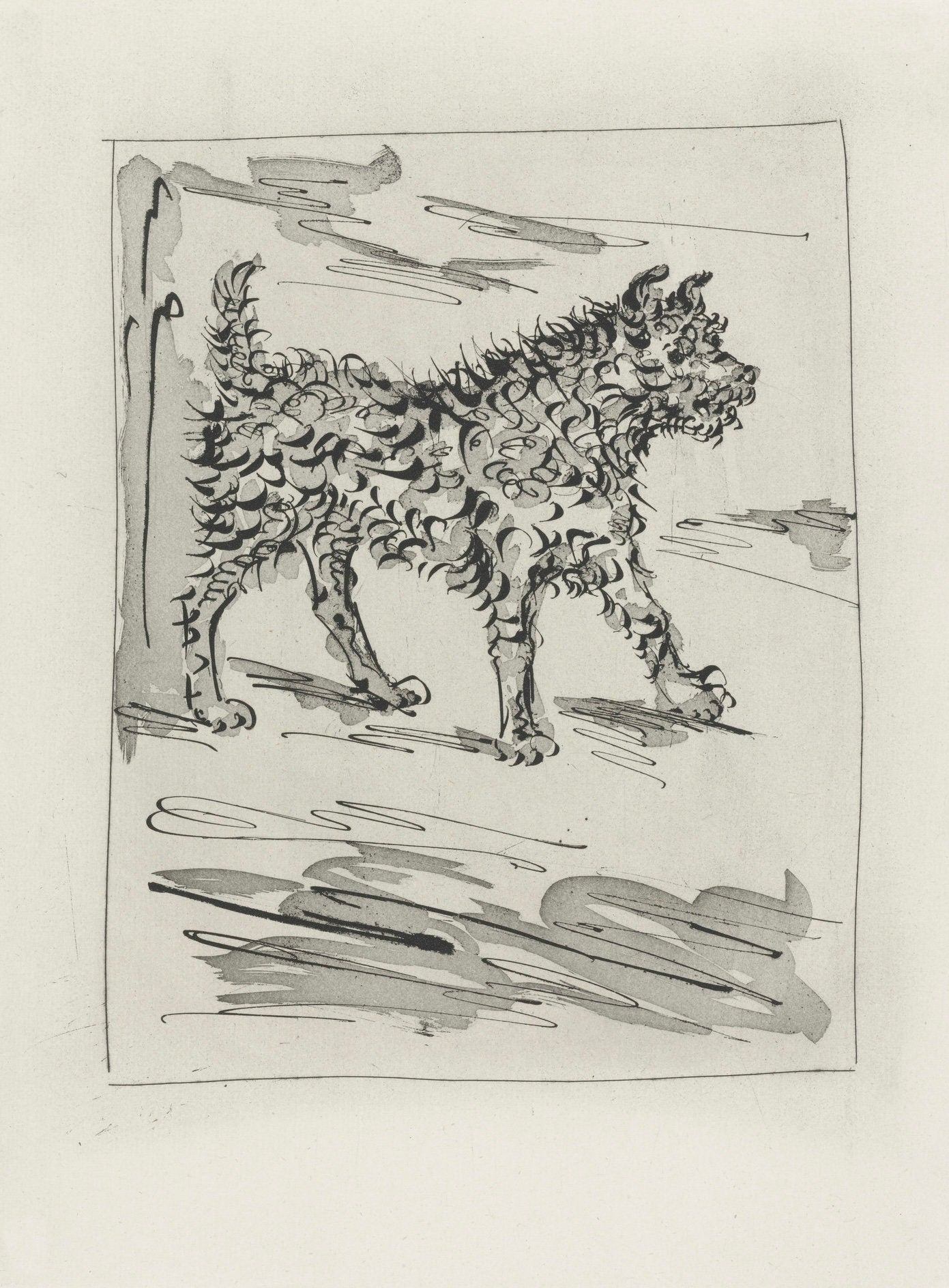 Pablo Picasso, Le Chien, Histoire naturelle, Limited Edition Lithograph