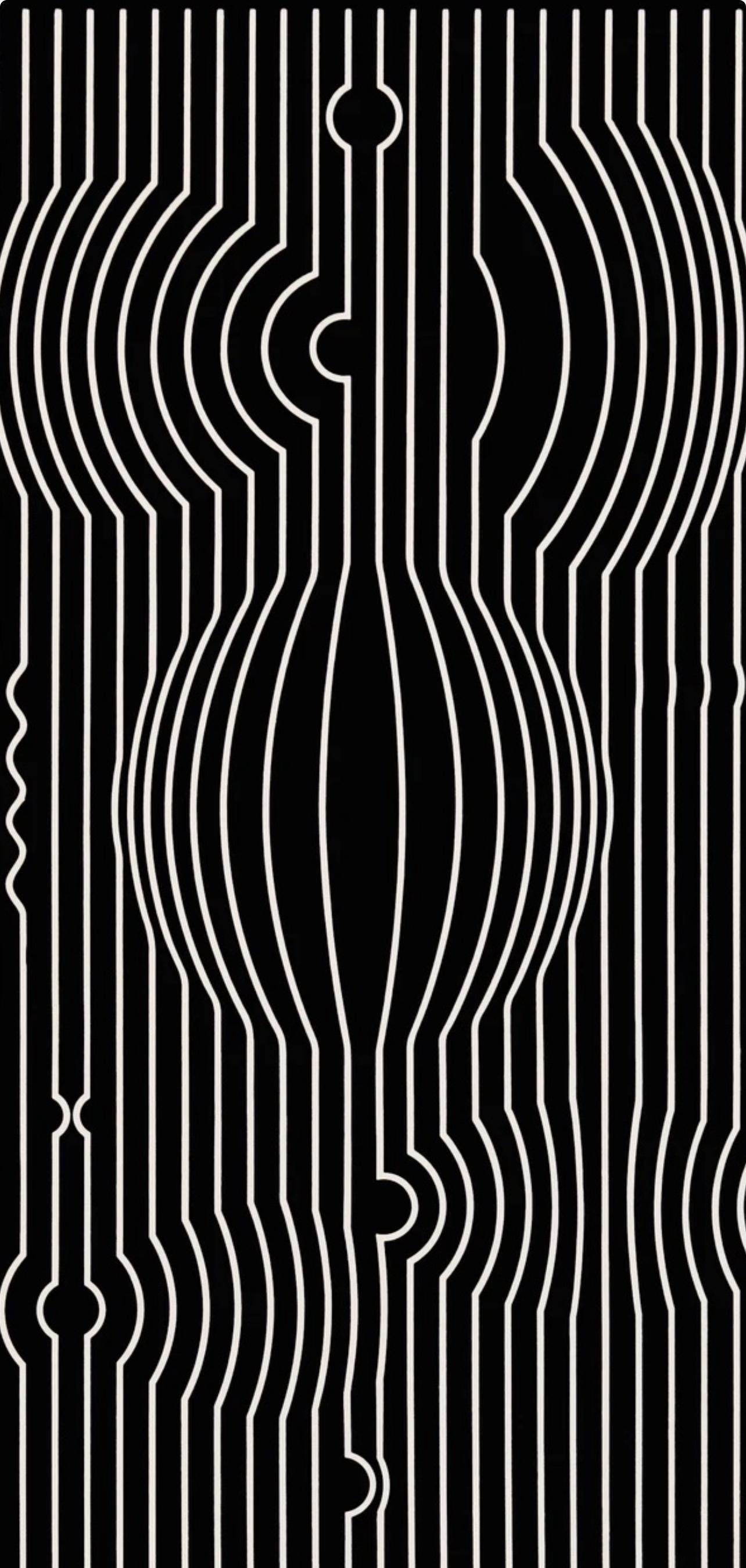 Victor Vasarely, Composition, Ondulatoires, Limited Edition Héliogravure