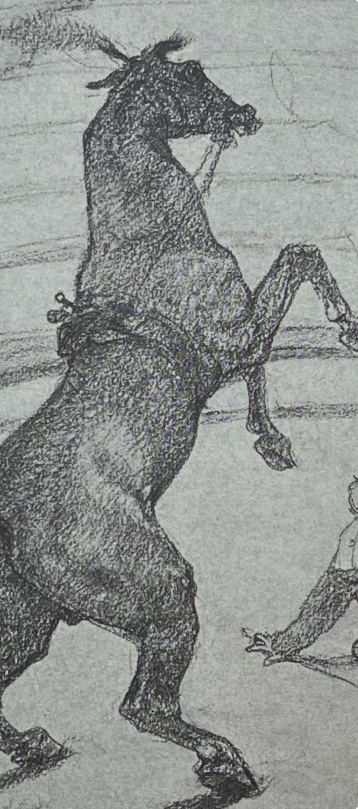 Henri de Toulouse-Lautrec, Performing Horse, Henri de Toulouse-Lautrec, At the Circus, Limited Edition Lithograph