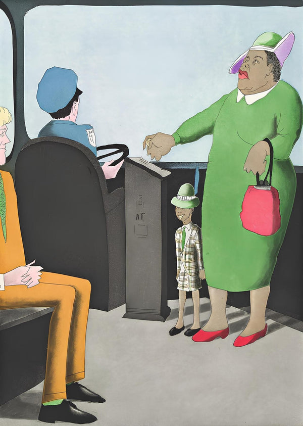 Benny Andrews, Composition, Everything That Rises Must Converge, Limited Edition Etching