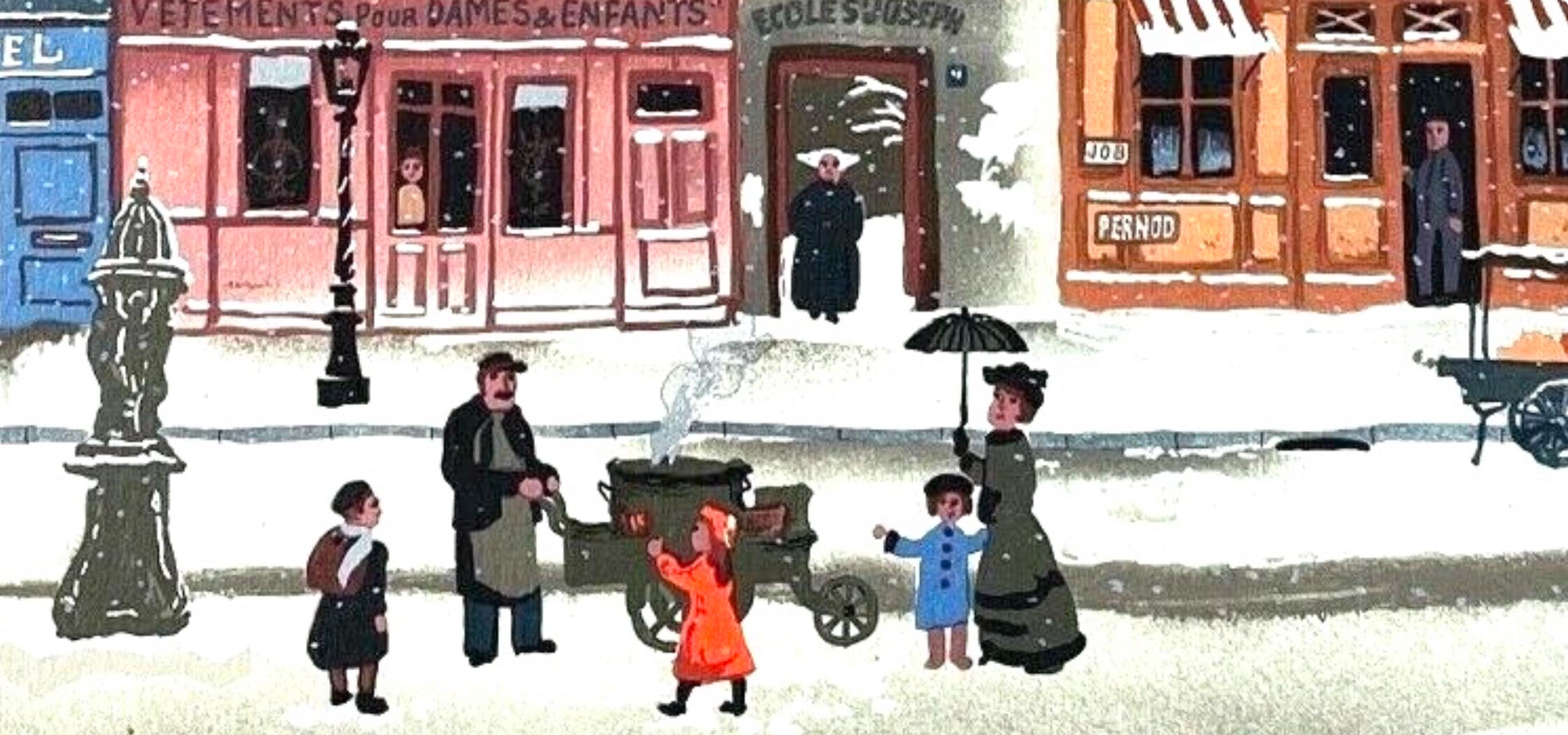 Michel Delacroix, Chauds Les Marrons, Limited Edition Lithograph