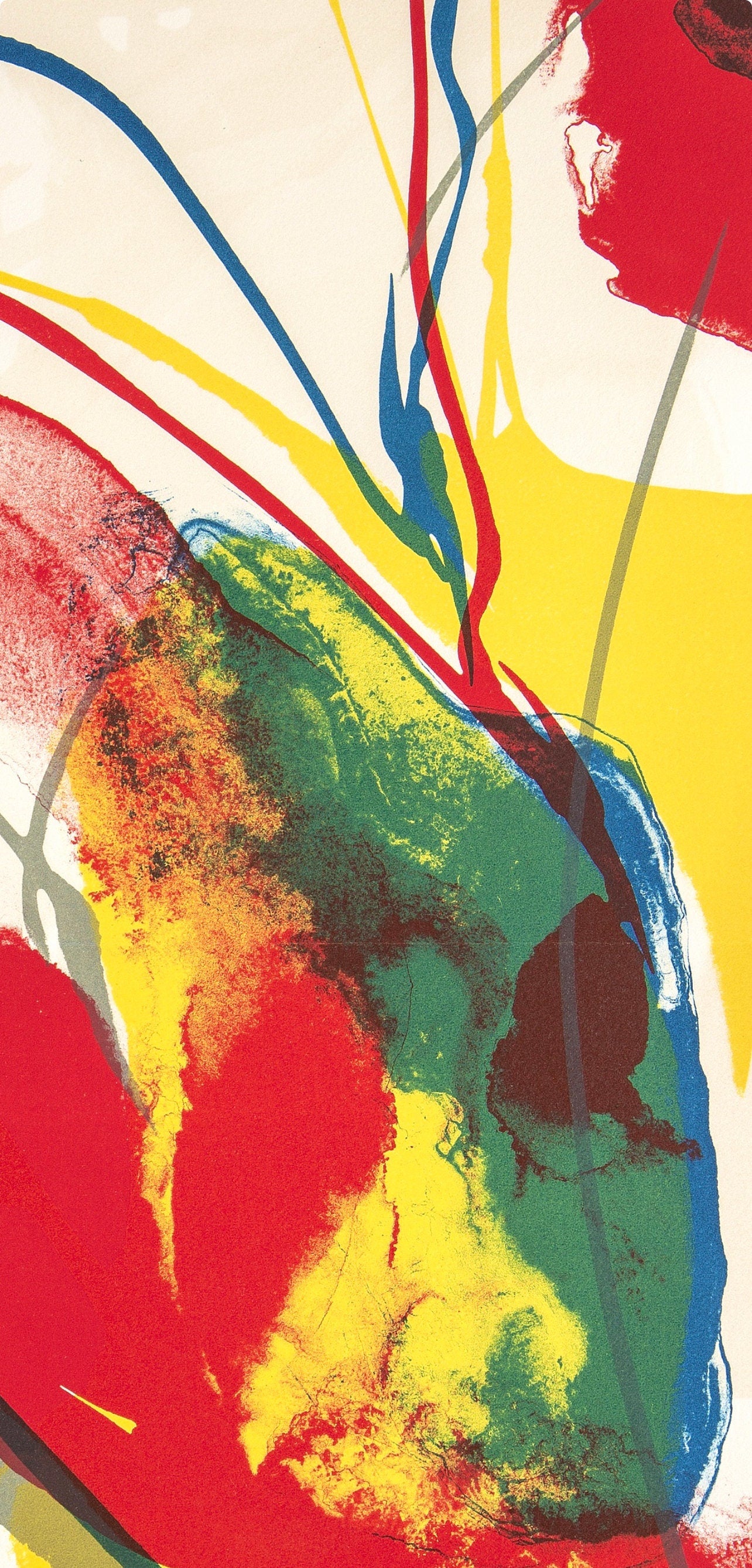 Paul Jenkins, Composition pour Eric, Souvenirs et portraits d'artistes, Limited Edition Lithograph