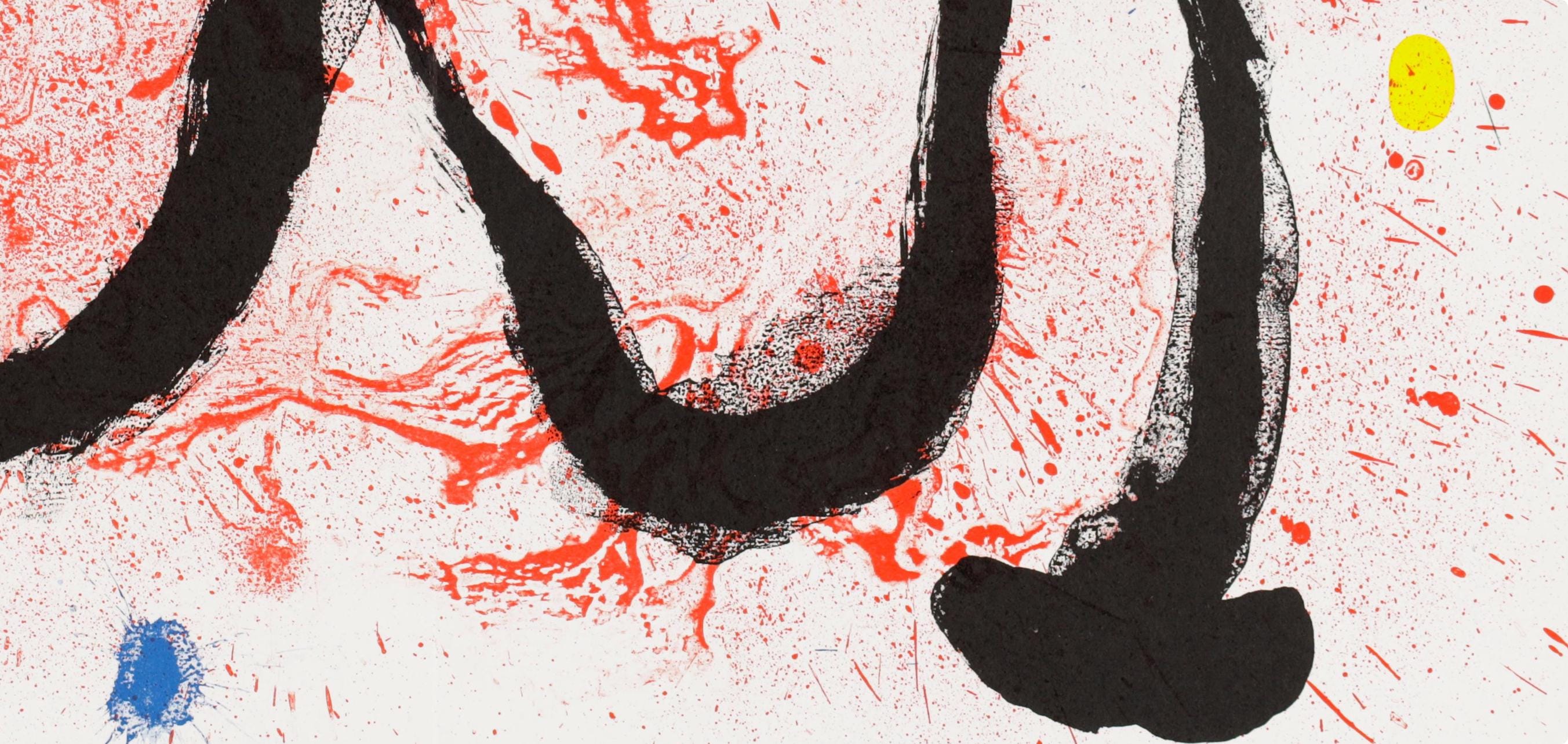 Joan Miró, Composition (Cramer 83; Mourlot 340-347), Derrière le miroir, Limited Edition Lithograph