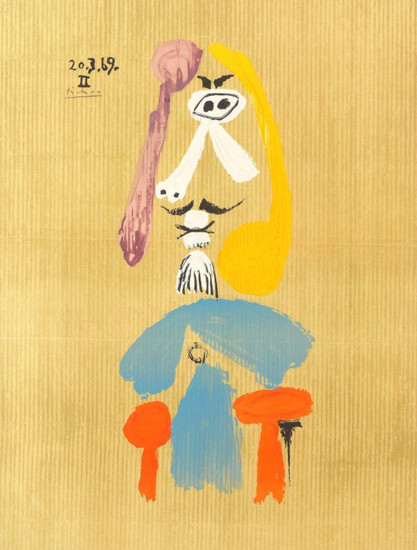 Pablo Picasso, Composition (Orozco 207-261), Vingt-Neuf Portraits Imaginaires, Limited Edition Lithograph
