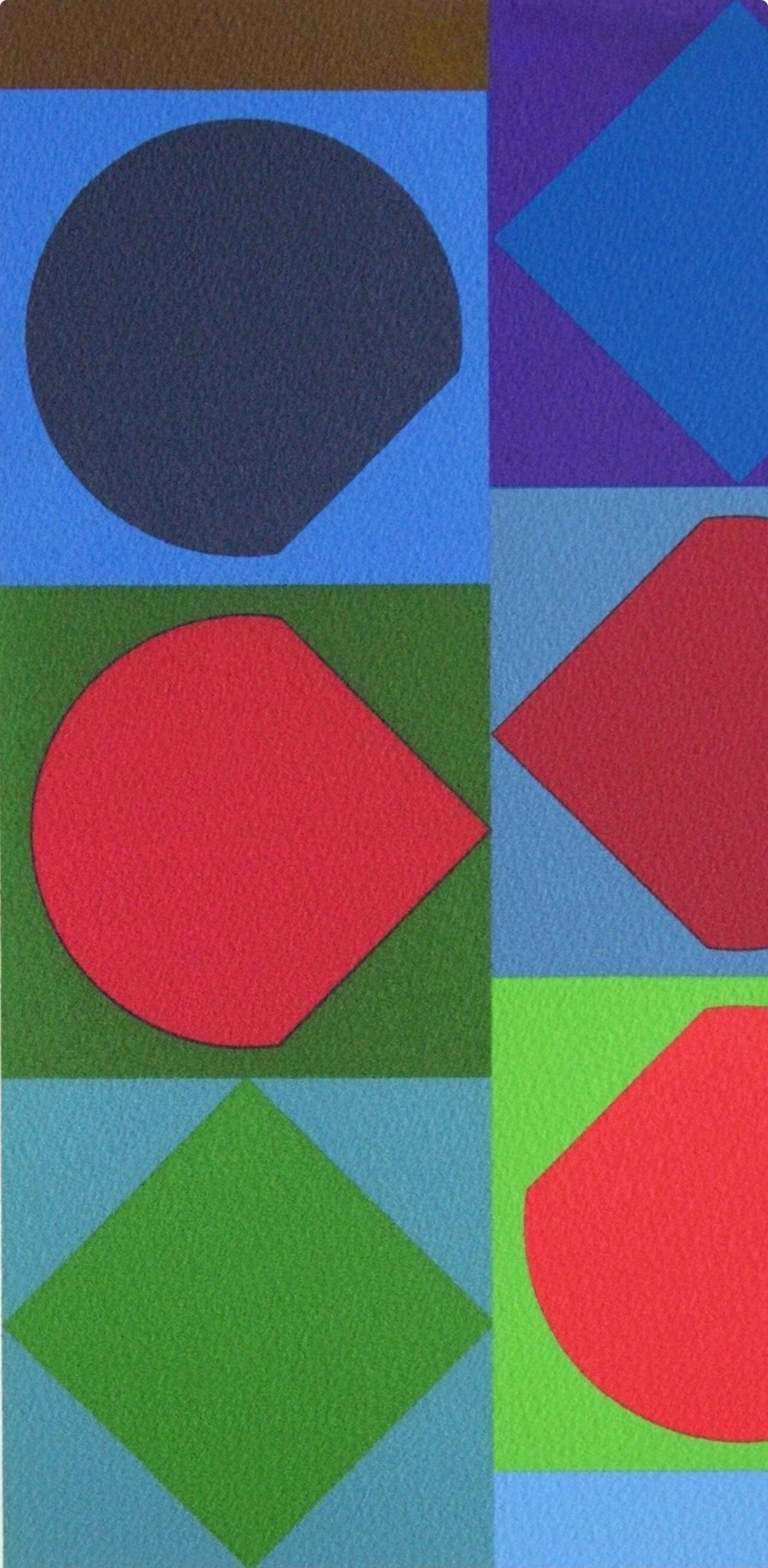 Victor Vasarely, Beryll, Souvenirs et portraits d'artistes, Limited Edition Lithograph