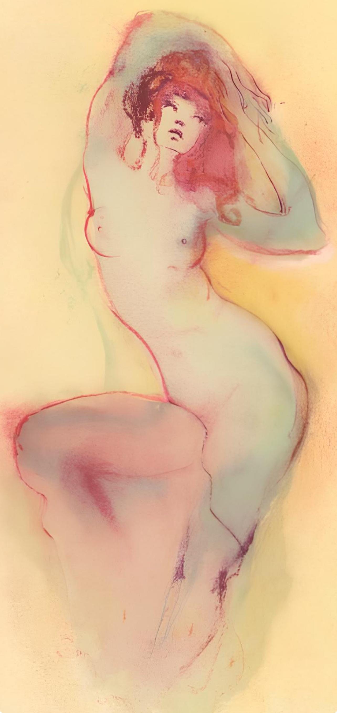 Léonor Fini, Composition, Parallèlement, Limited Edition Lithograph
