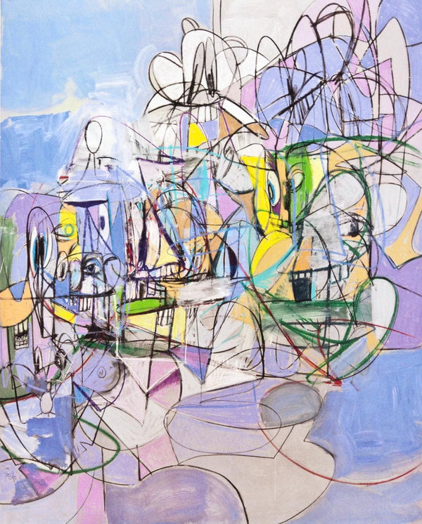 George Condo, Full Sweep, Drawing Paintings, Limited Edition Four Color Process Print