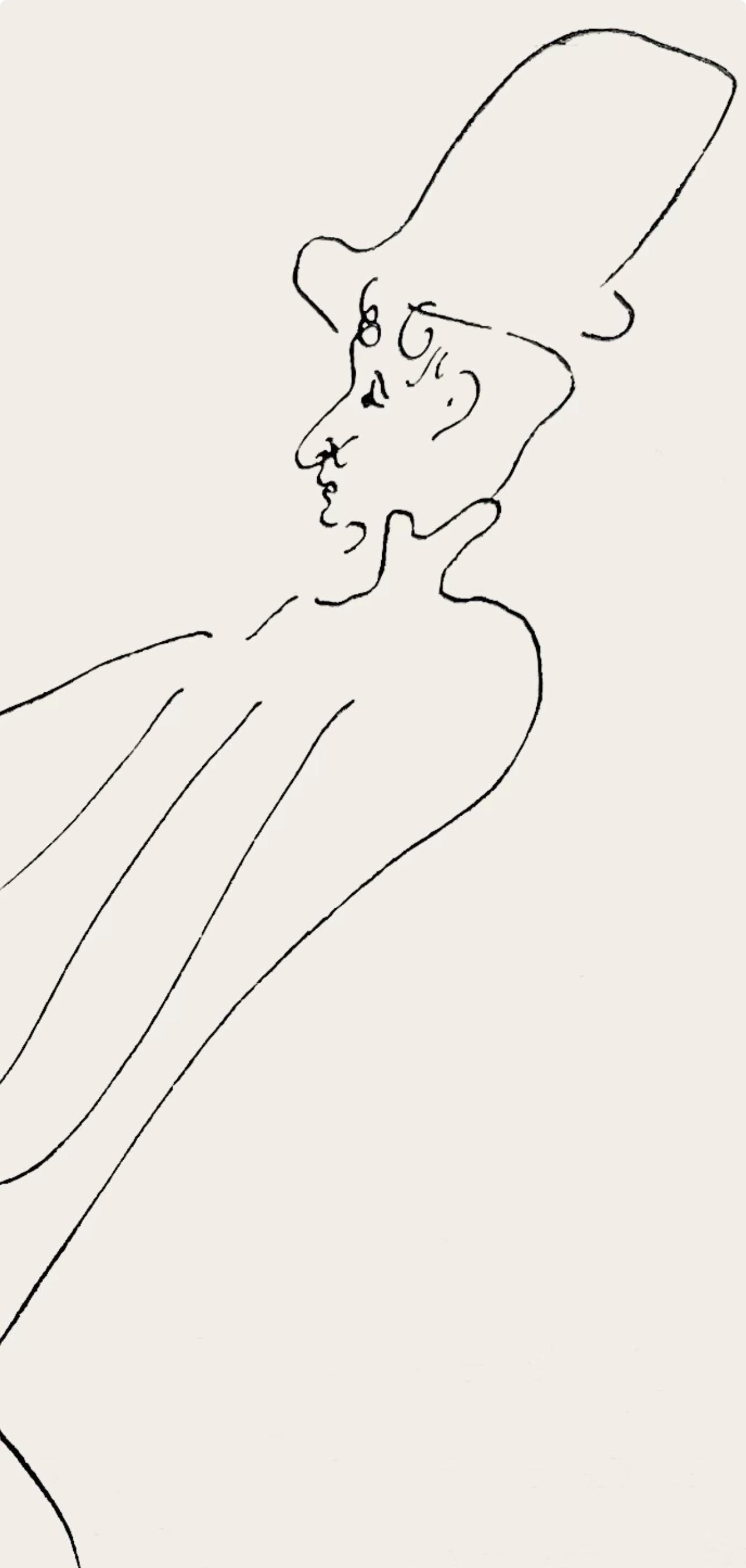 Marc Chagall, Composition, Suite Provinciale avec 92 dessins inédits de Marc Chagall, Limited Edition Lithograph