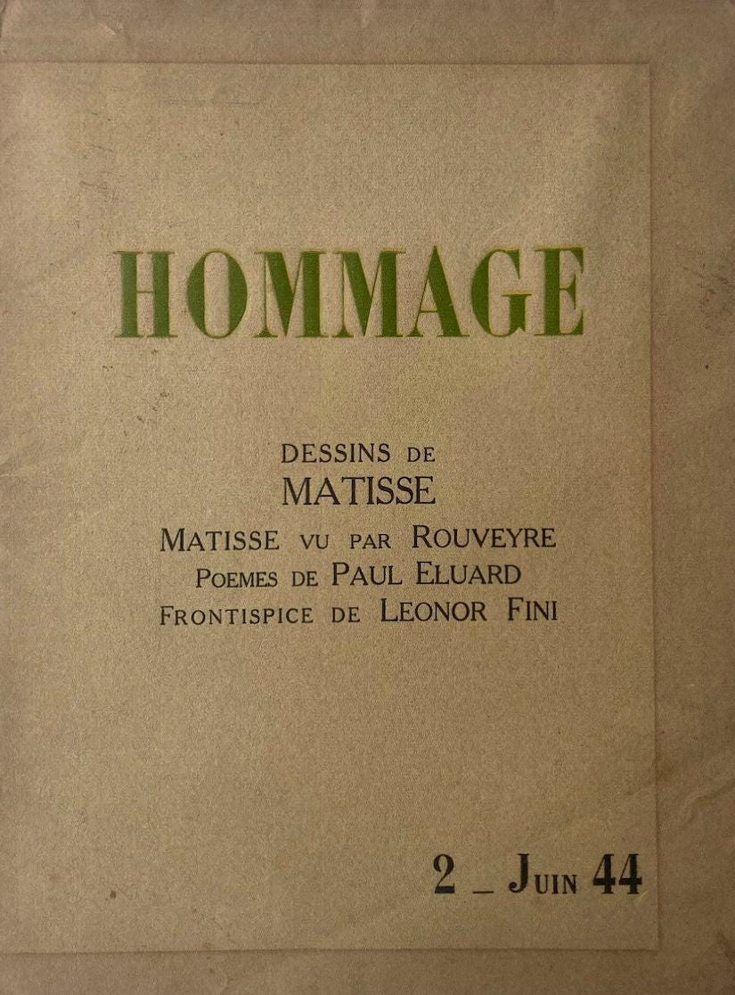 Henri Matisse, Composition, Dessins de Matisse, Hommage nº2, Limited Edition Lithograph