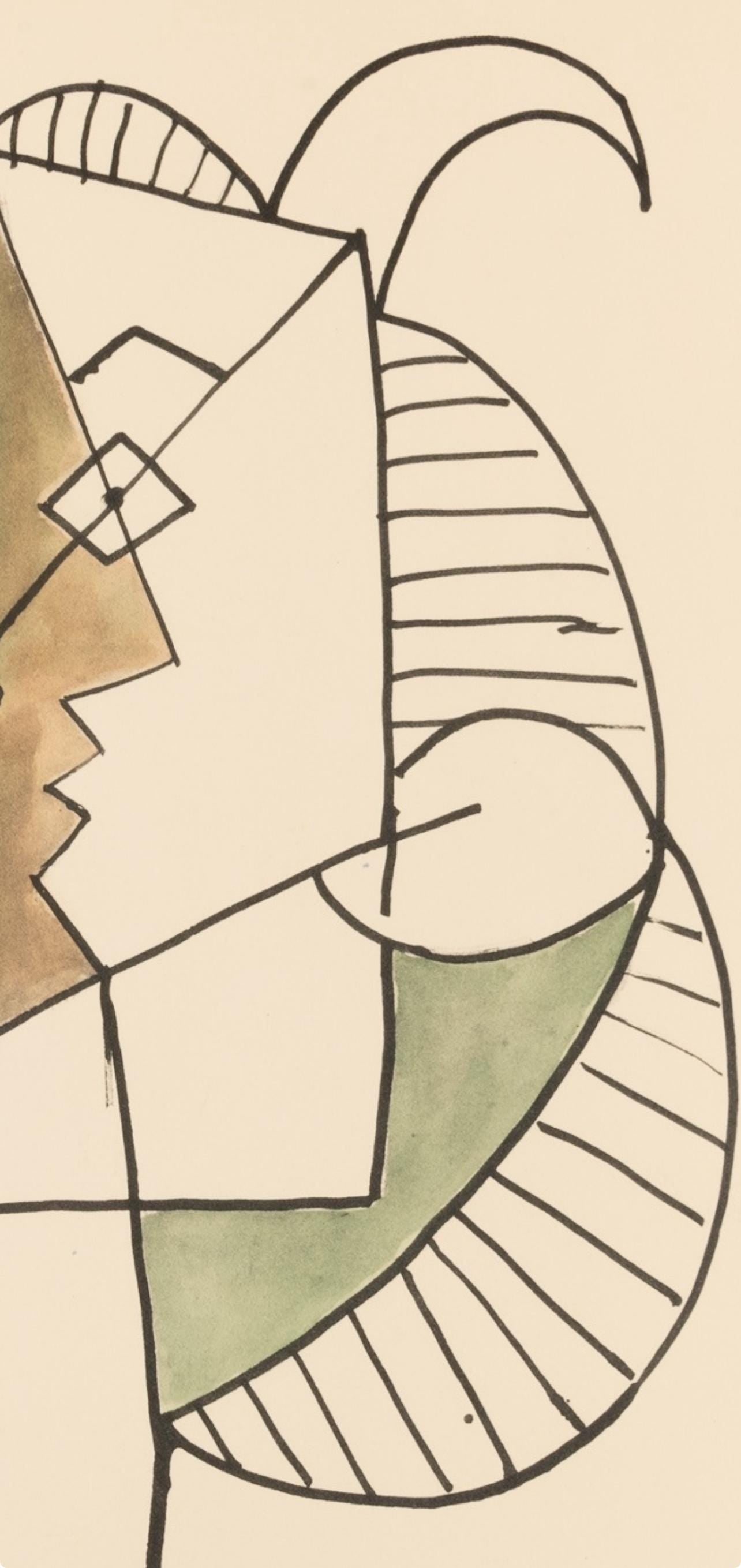 Pablo Picasso, Composition, Faunes et Flore d'Antibes, Limited Edition Lithograph