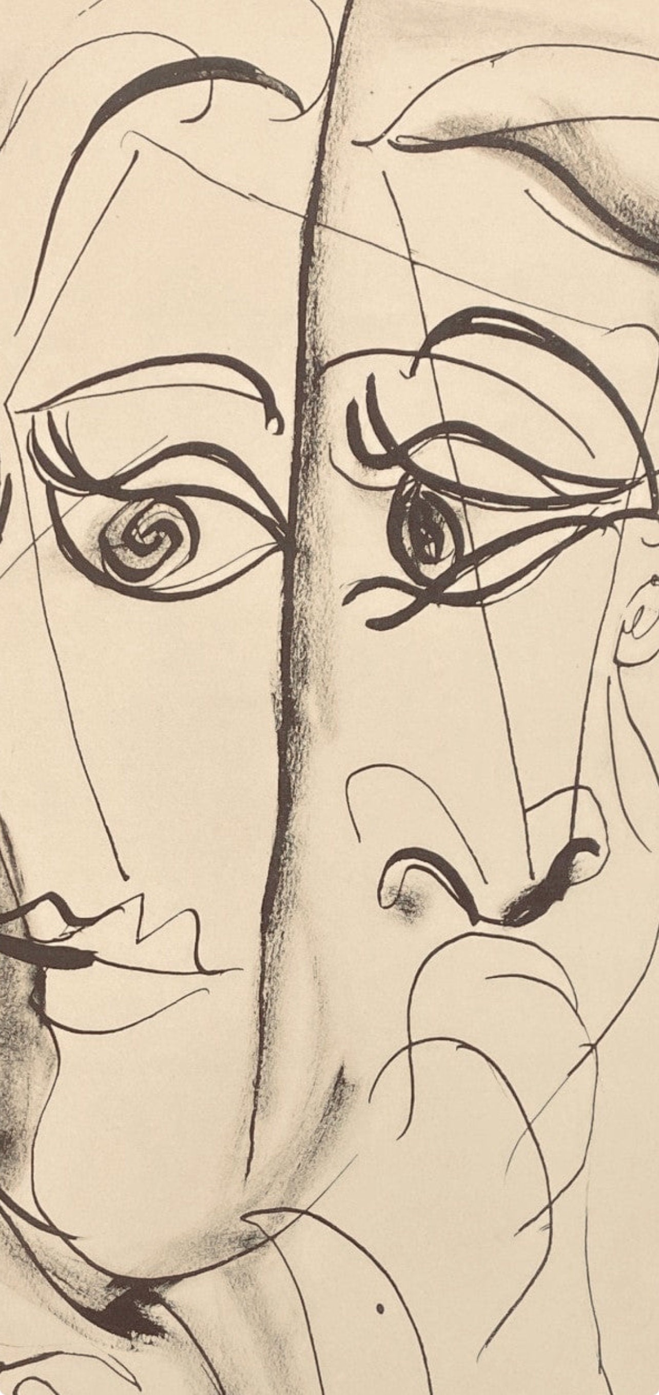 Pablo Picasso, Composition, Carnet de dessins de Picasso, Cahiers d’Art, Limited Edition Lithograph