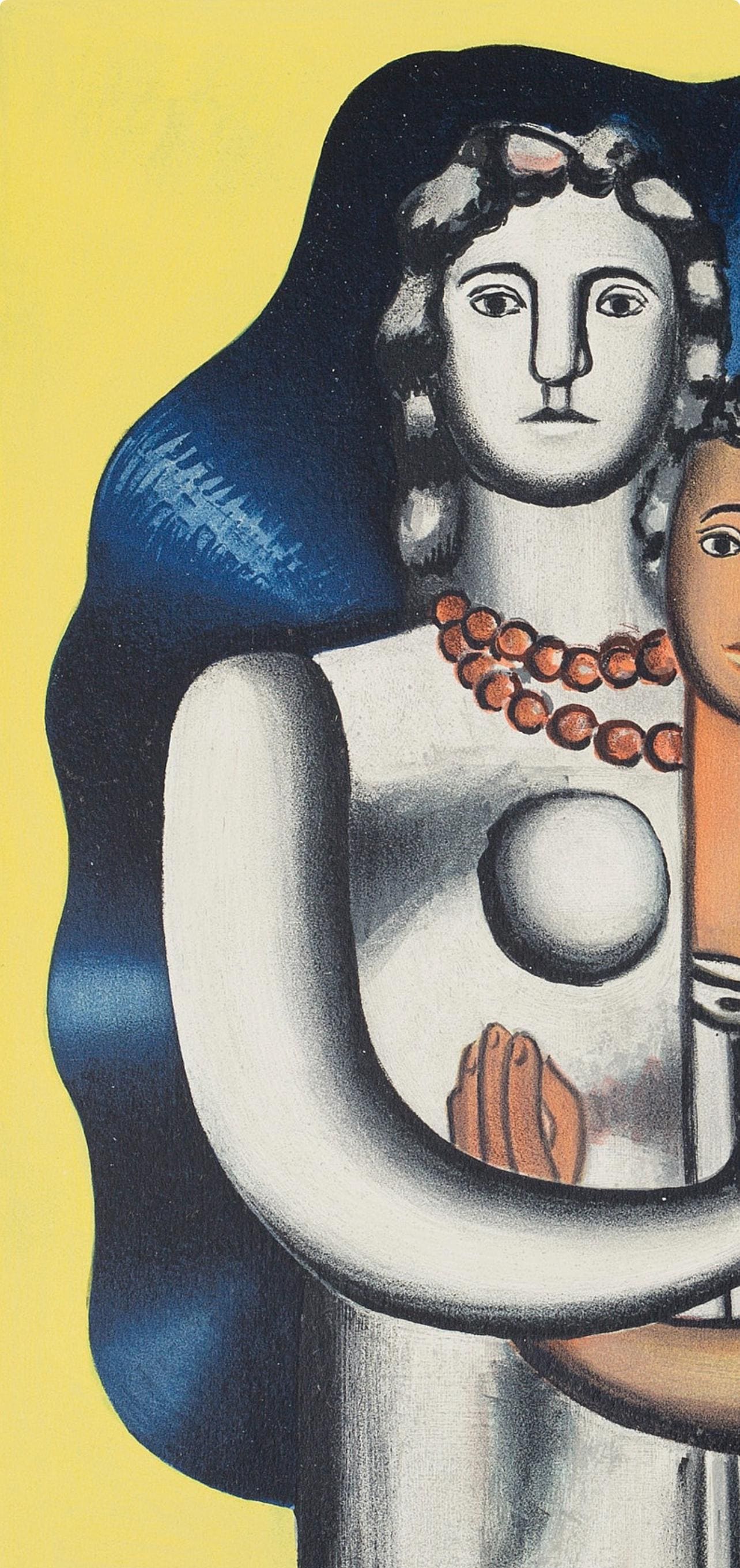 Fernand Léger, Composition, Derrière le miroir, Limited Edition Lithograph
