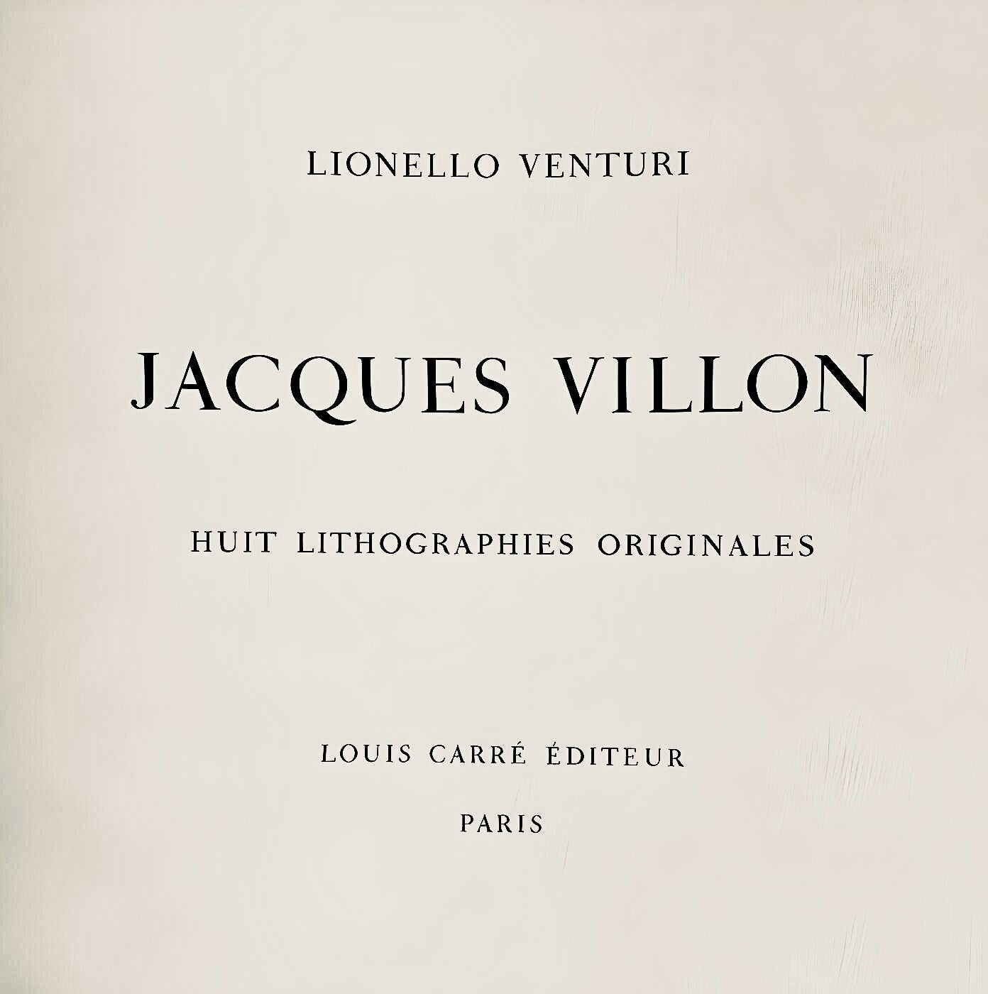 Jacques Villon, Composition (Ginestet/Pouillon 65-72), Jacques Villon, Huit lithographies, Limited Edition Lithograph