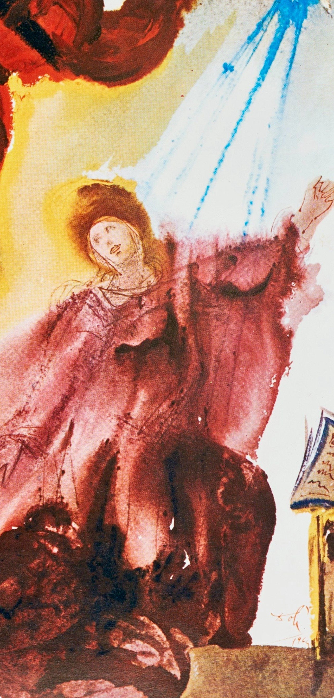 Salvador Dali, Composition (Michler/Löpsinger 1600; Field 69-3), Biblia Sacra, Limited Edition Lithograph