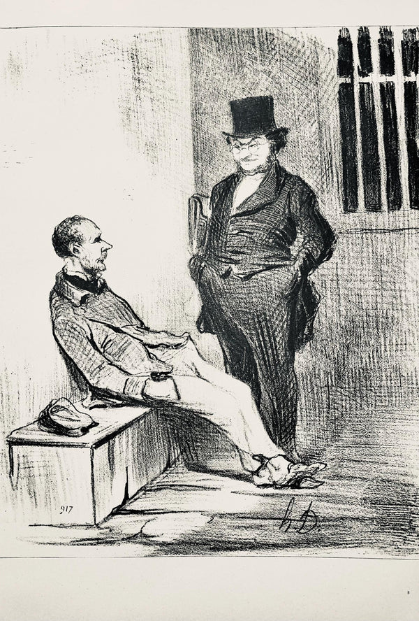 Honoré Daumier, Composition, Honoré Daumier, Law and Justice, Limited Edition Lithograph