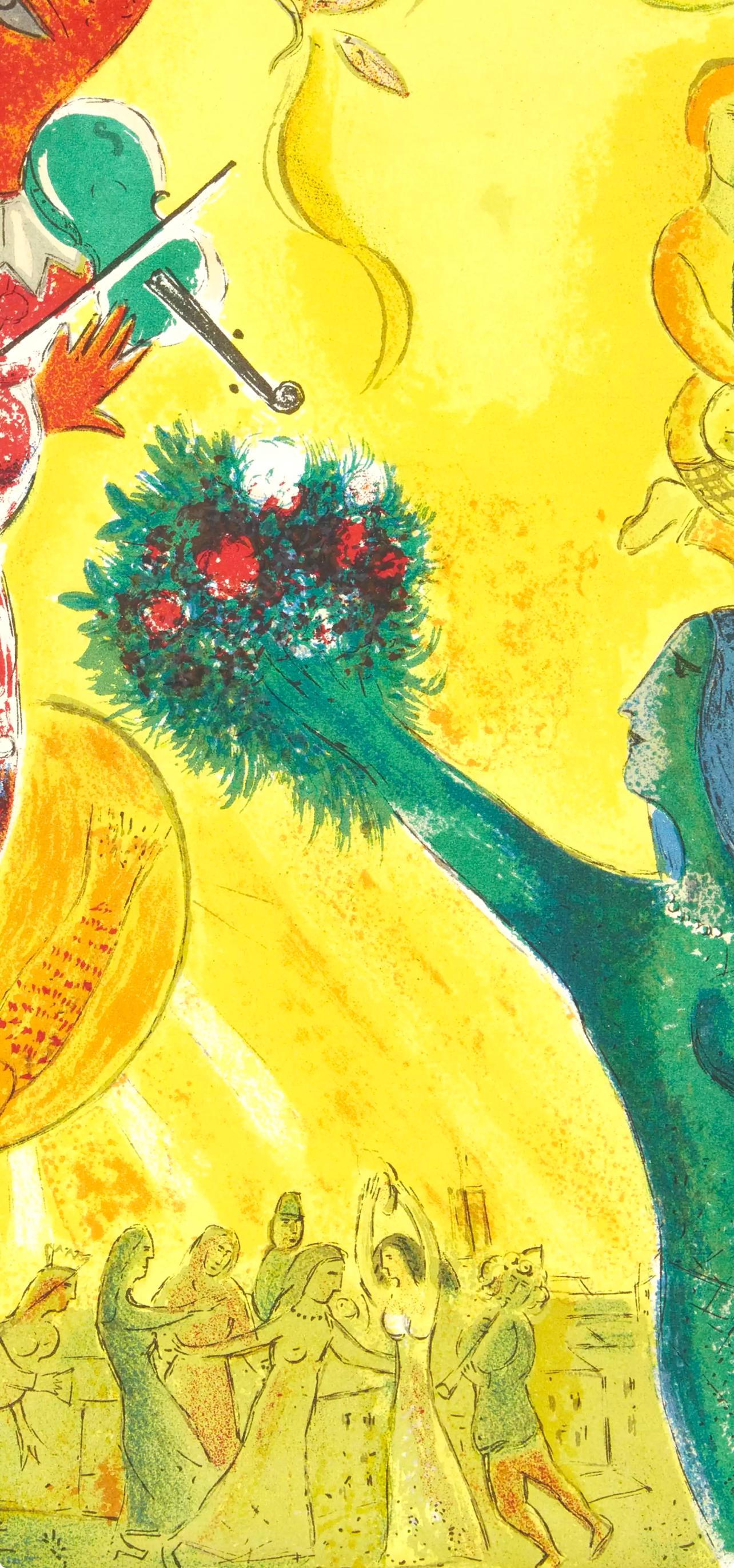 Marc Chagall, Composition, Derrière le miroir, Limited Edition Lithograph