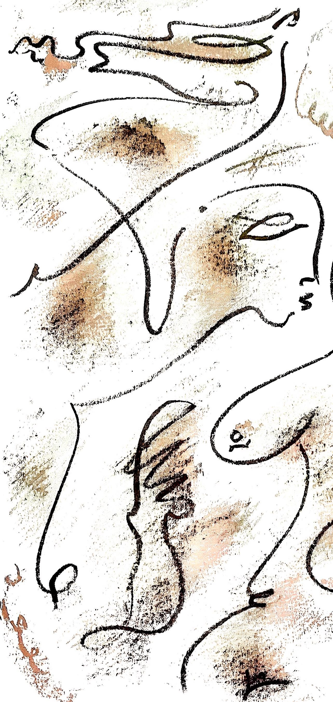 André Masson, Composition, Poèmes insoumis, Limited Edition Lithograph