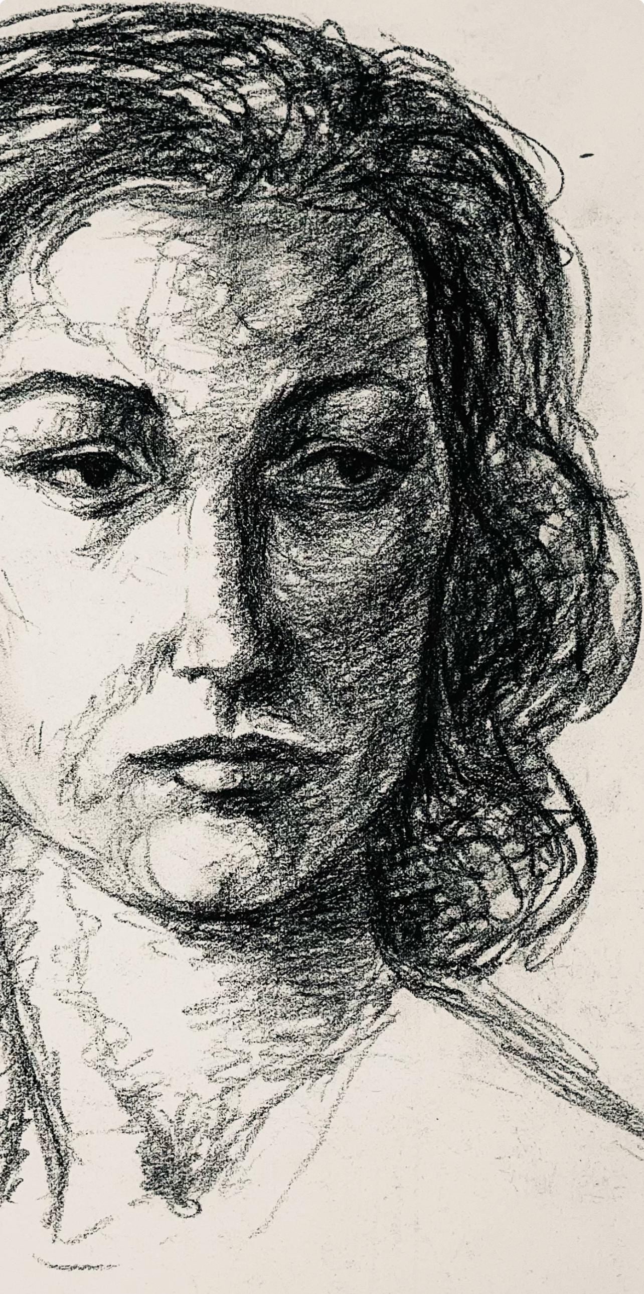 Ian Hornak, Renaissance Female Figure Study, 1963, Original Drawing