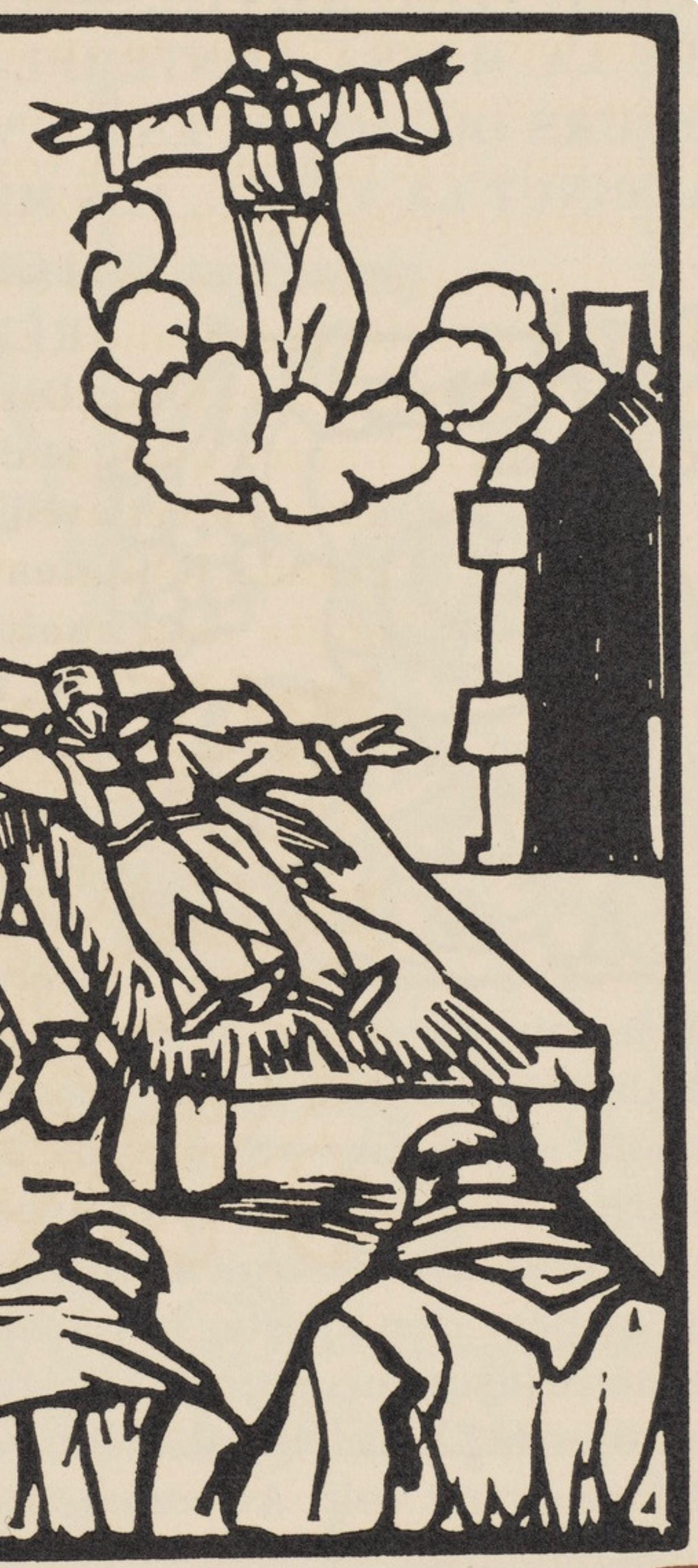 Émile Bernard, Composition (Morane, No. 100), Les Petites Fleurs de St. Françoise, Limited Edition Woodcut