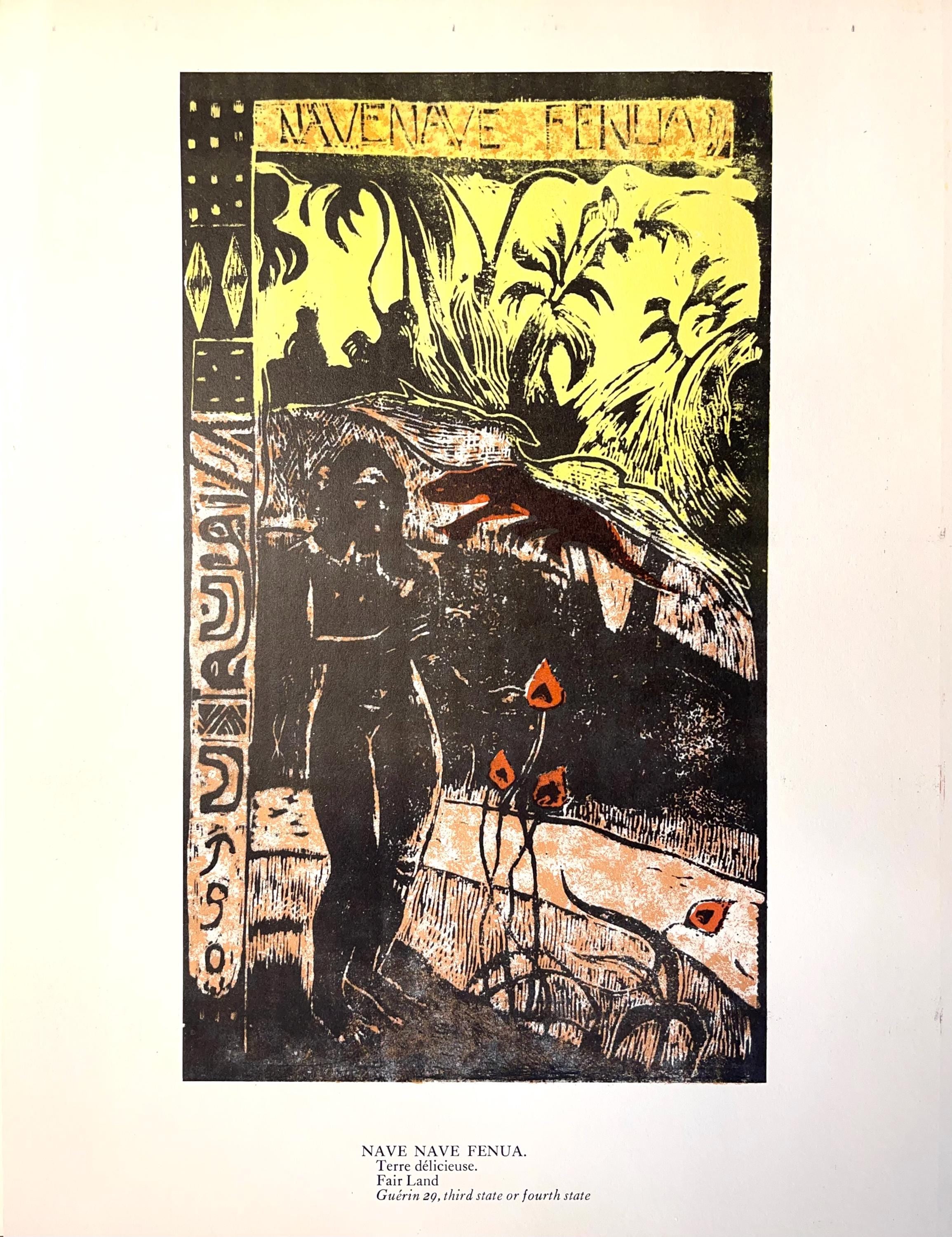 Paul Gauguin, Delightful Land (Nave nave fenua), Limited Edition Woodcut